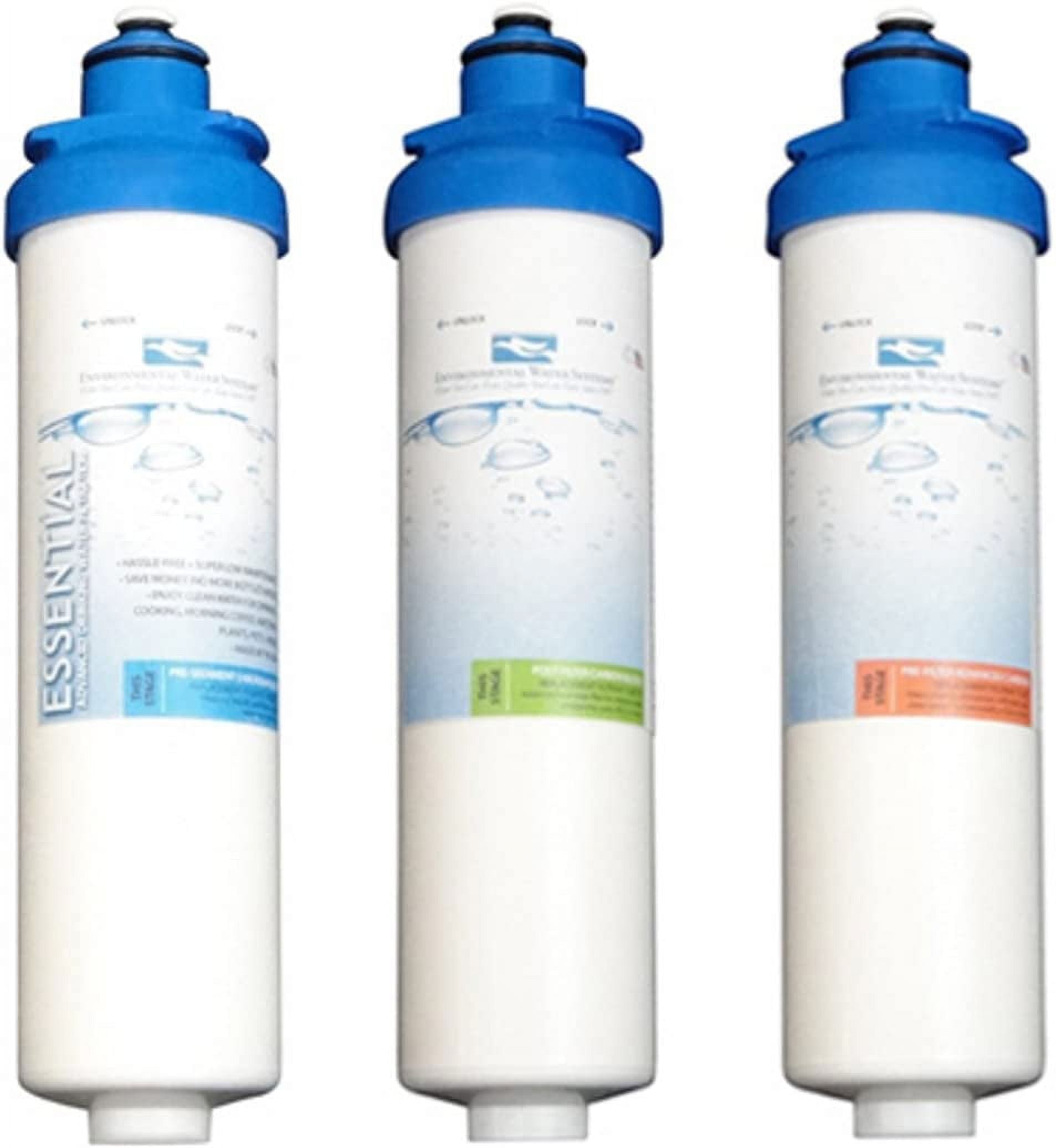 Environmental Water Systems DWS Replacement Filter Kit (High-Capacity Carbon Block, 1 Pack) m0r5h