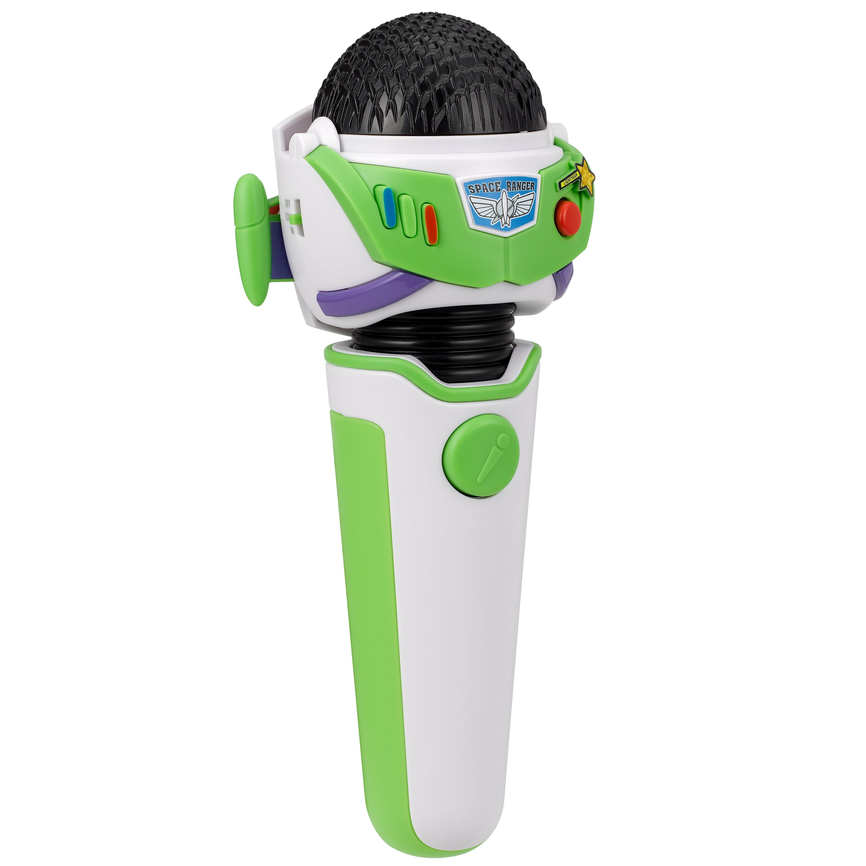 Disney Pixar Toy Story Buzz Lightyear Voice Changer Microphone with Pop-Out Wings (Red, 8 in) l51k7