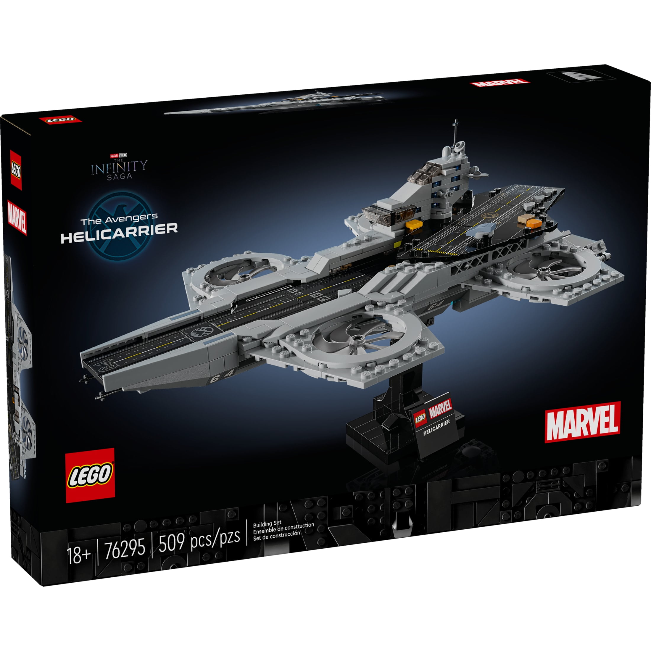 LEGO Marvel The Avengers Helicarrier Building Set for Adults (509 Pieces, 13 in. Long) 3n408