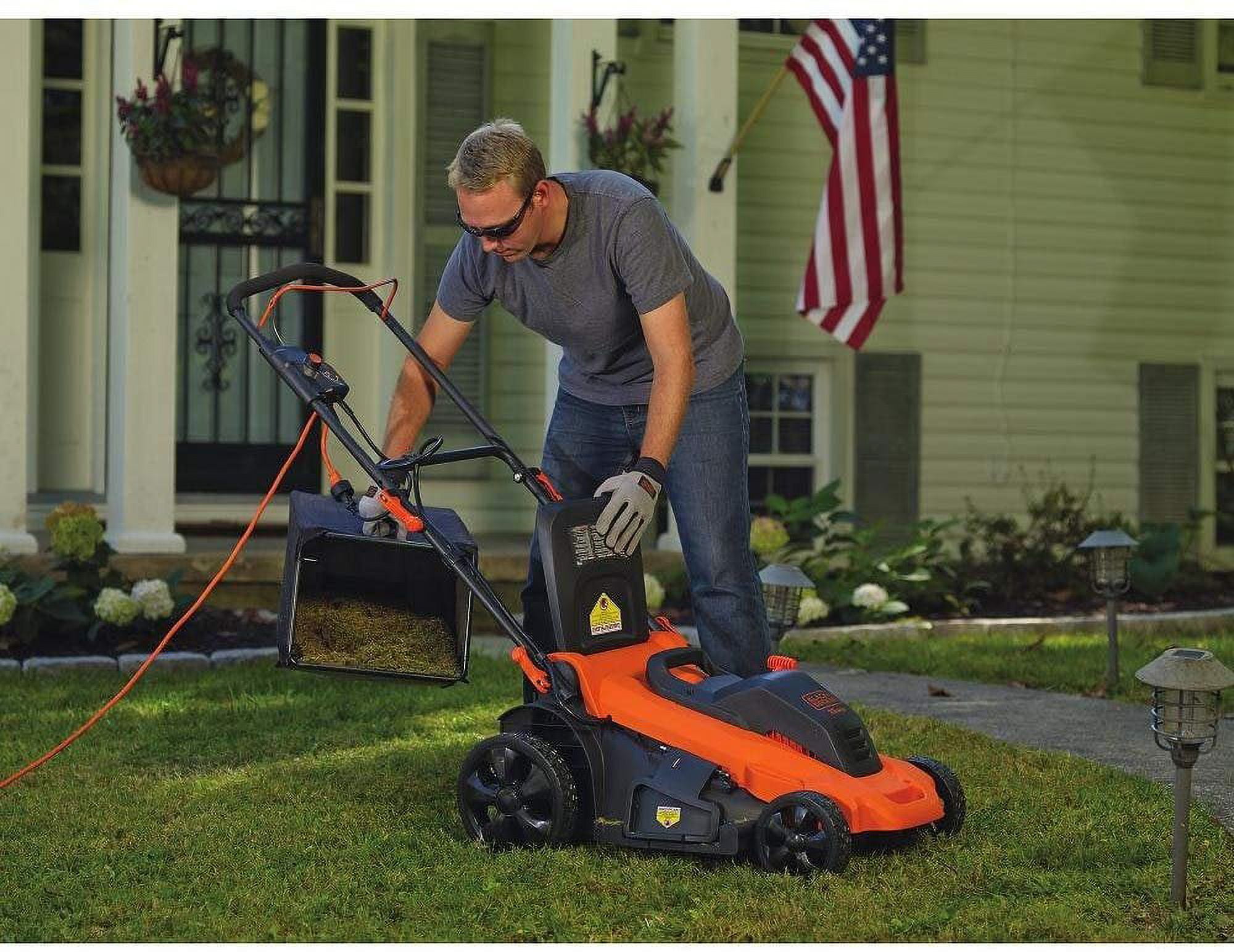 BLACK+DECKER MM2000 13 Amp Corded Lawn Mower (Black, 20 in) gl58n