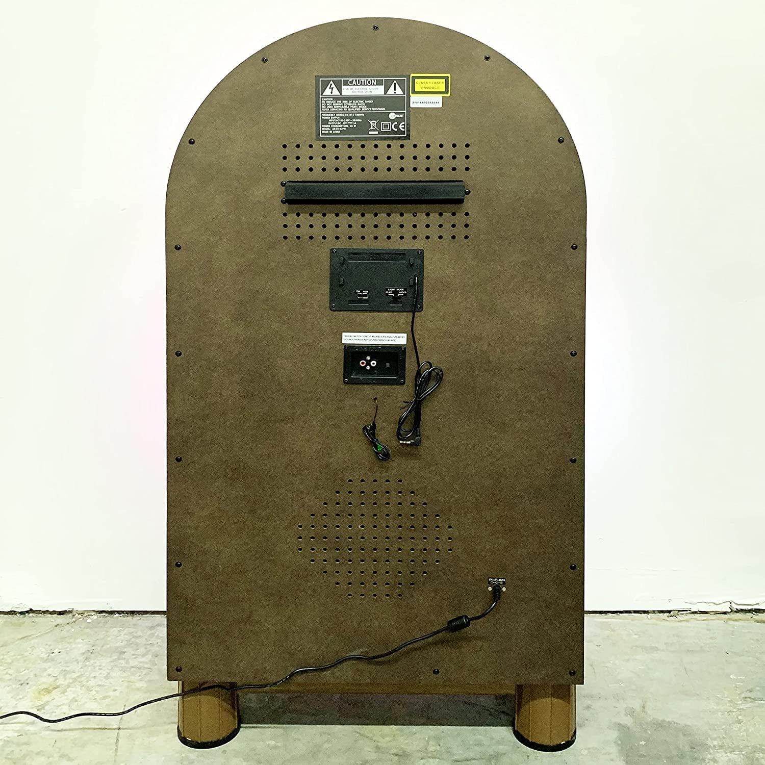 Arkrocket Taurus II Retro Jukebox with Bluetooth, Vinyl, CD, USB, and SD Player (Dark Oak) wg69s