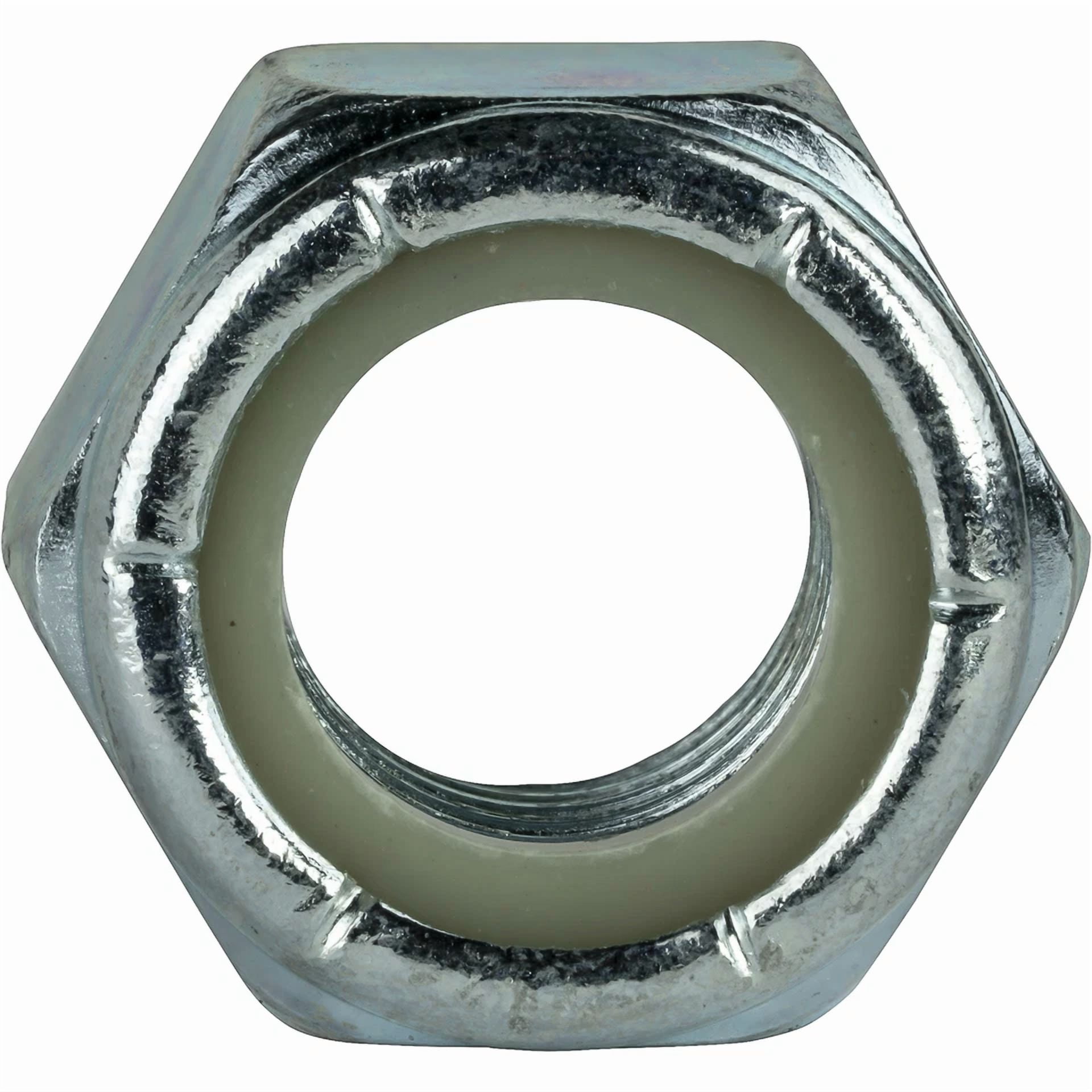 Knack #8-32 Nylon Insert Hex Lock Nuts, Grade 2 Zinc Plated Steel (100 Pack) gxpfp