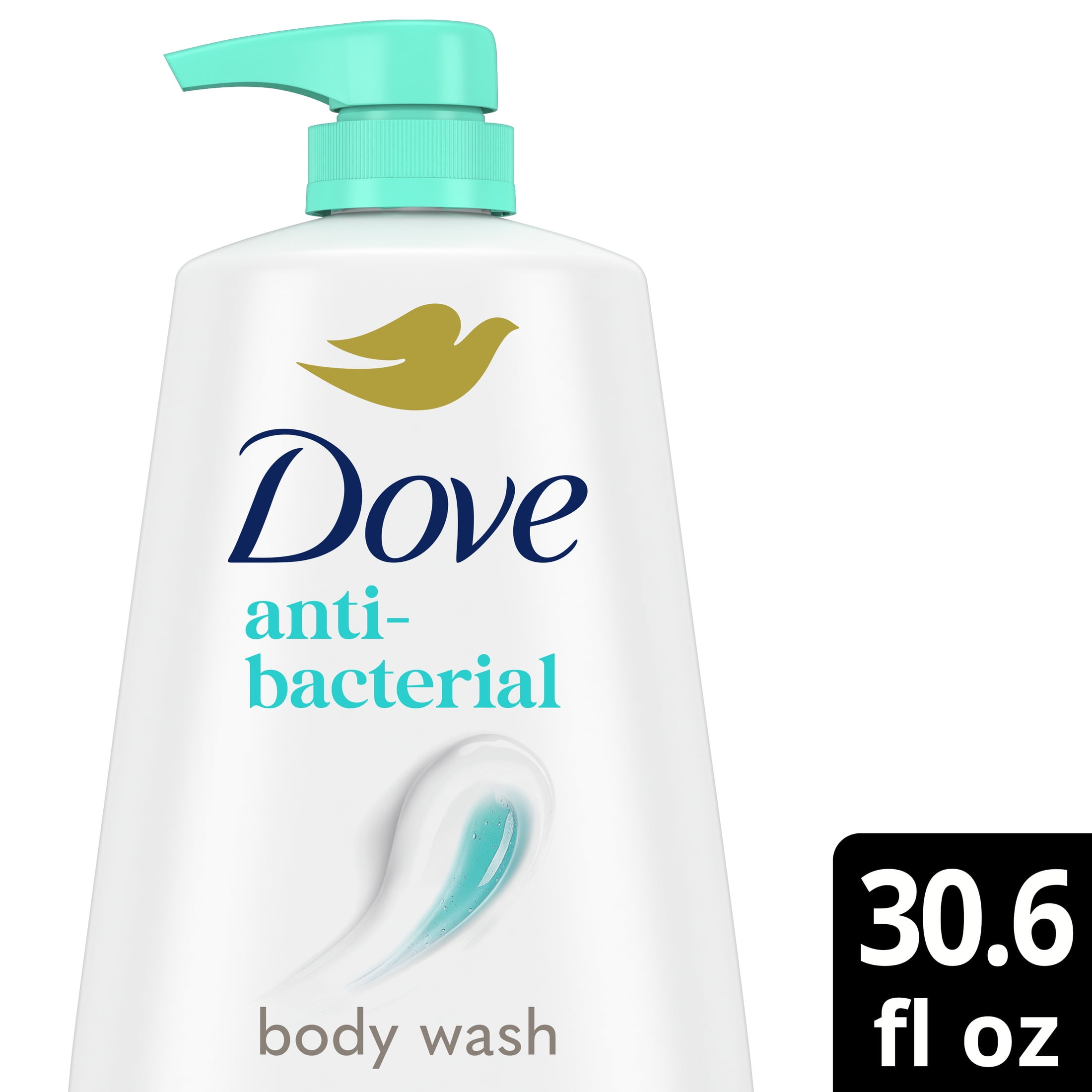 Dove Care and Protect Antibacterial Body Wash, Moisturizing Daily Cleanser (3 Pack, 30.6 fl oz) jbted