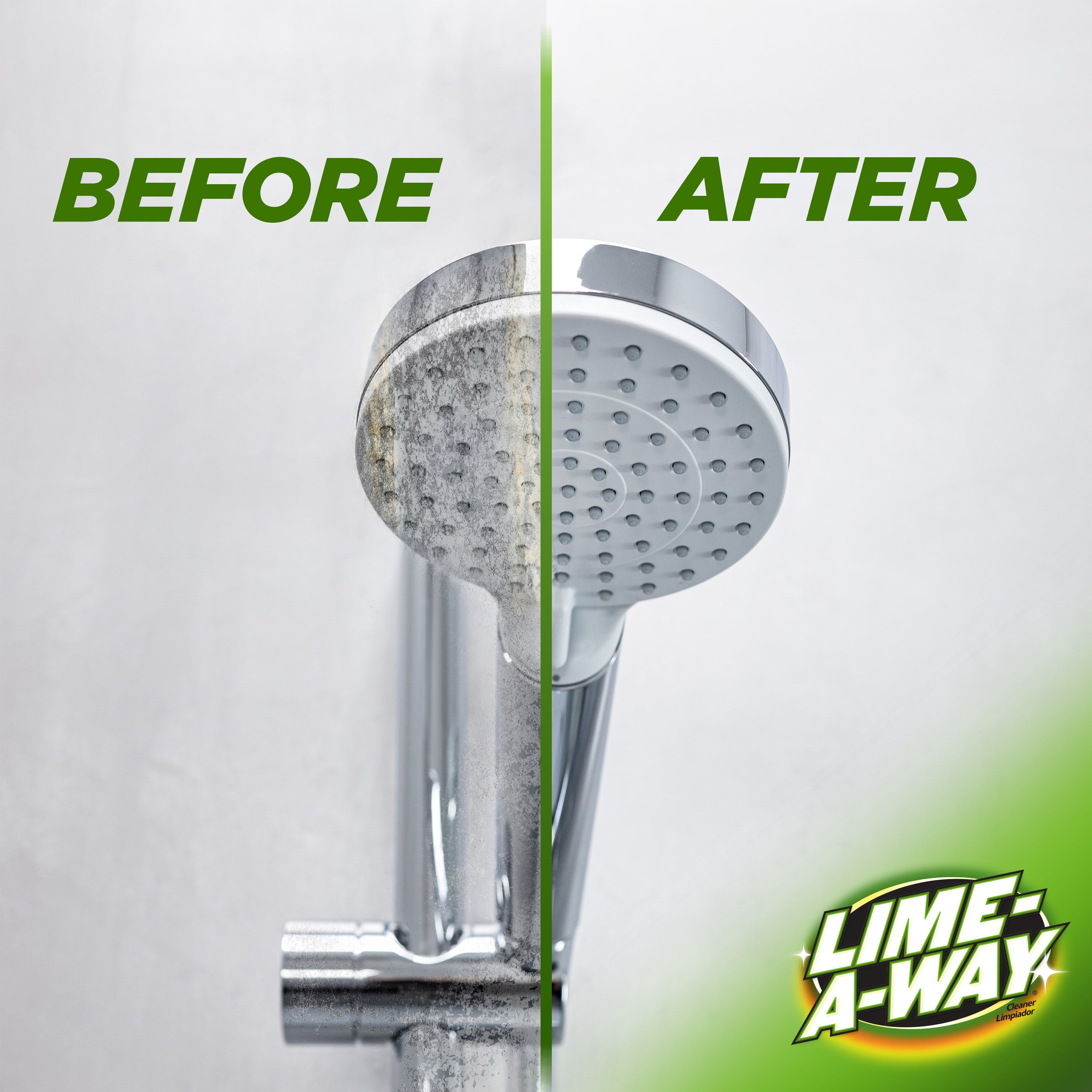Lime-A-Way Hard Water Stain Remover Spray, Bathroom and Kitchen Cleaner for Lime, Calcium, and Rust (6 Pack, 22 fl oz) 7gwgk