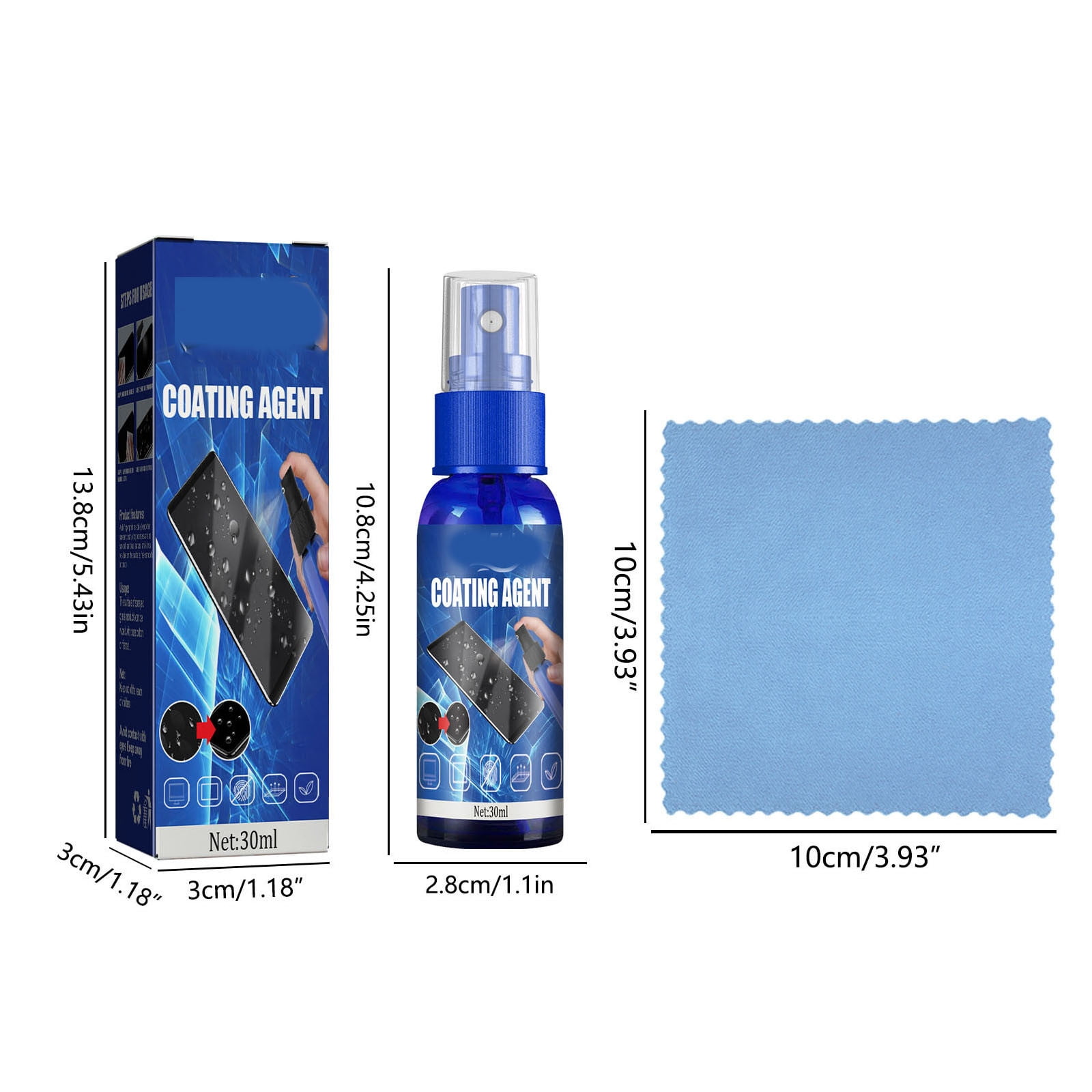 Qocolcyl Screen Cleaner Spray Kit for Electronics (8 fl oz) u9s2q