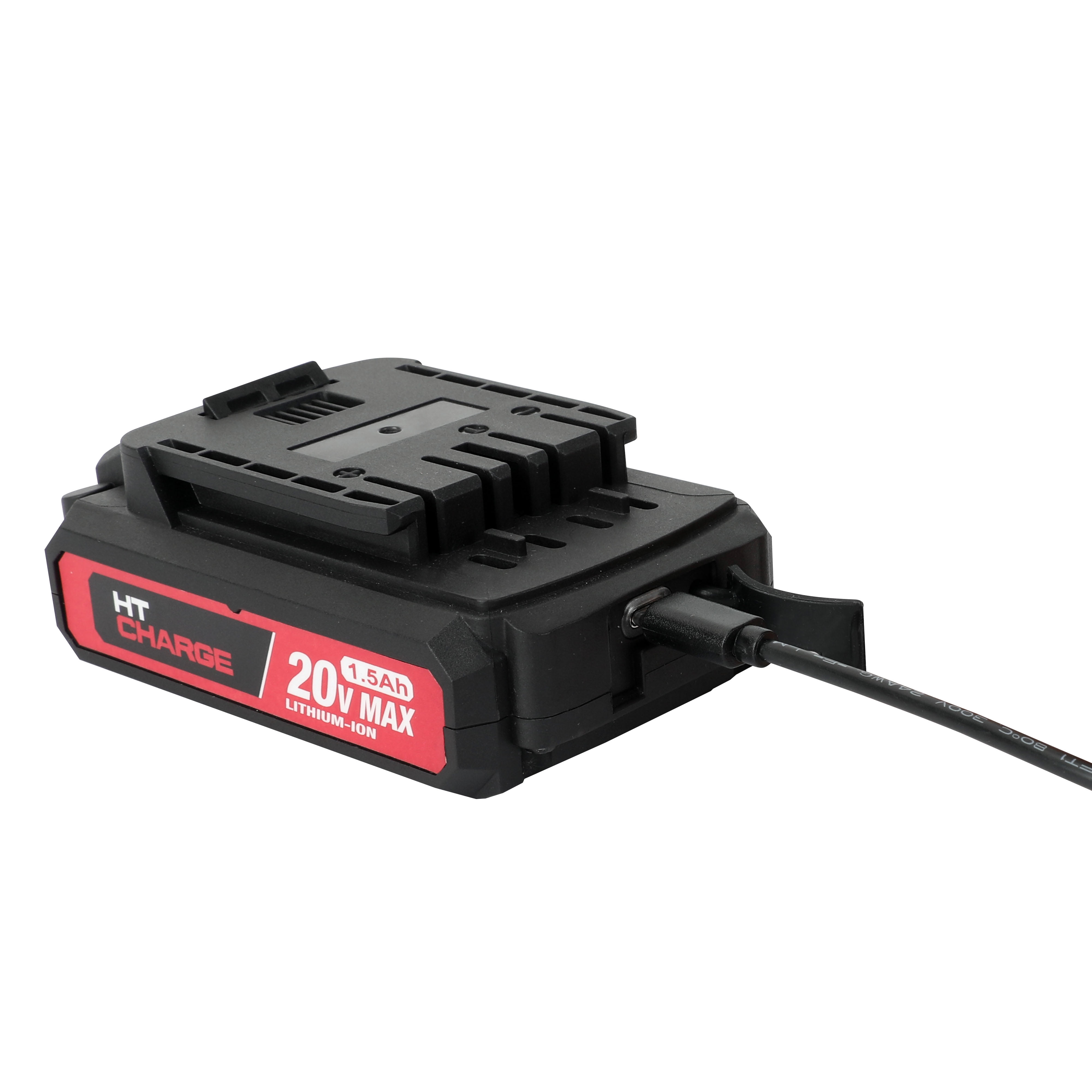 Hyper Tough 20V Brushless Cordless Drill with 1.5Ah Battery and USB-C Charging Cable (Black, 1-Speed) yd6l7