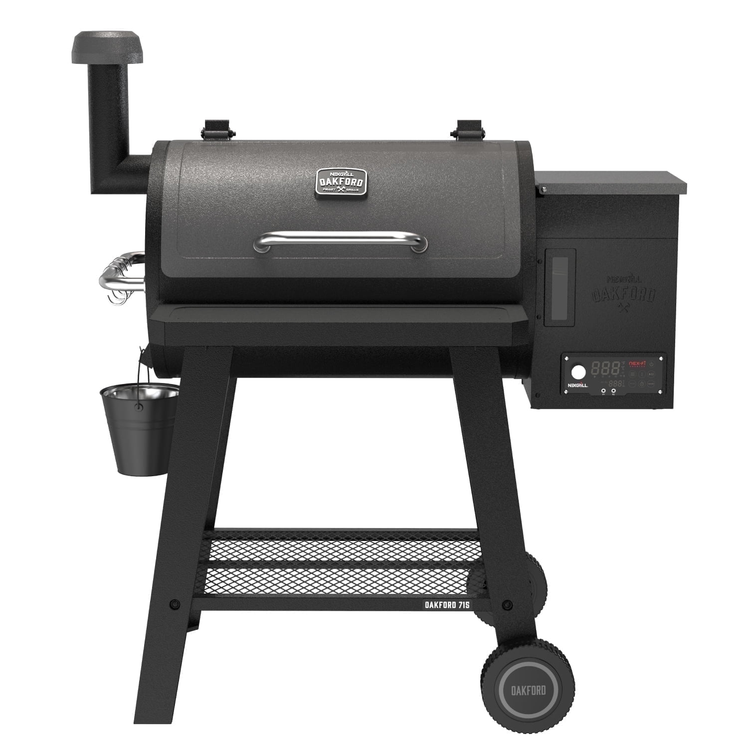 Nexgrill Oakford 715 Wood Pellet Grill and Smoker with Bluetooth Connectivity (Grey, 715 sq in) i0no4