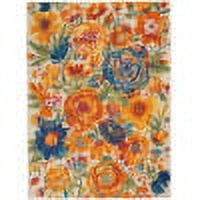 Nourison Allur Floral Area Rug, Contemporary Indoor Floor Decor (Ivory Multicolor, 5 ft 3 in x 7 ft 3 in) 5t0ek