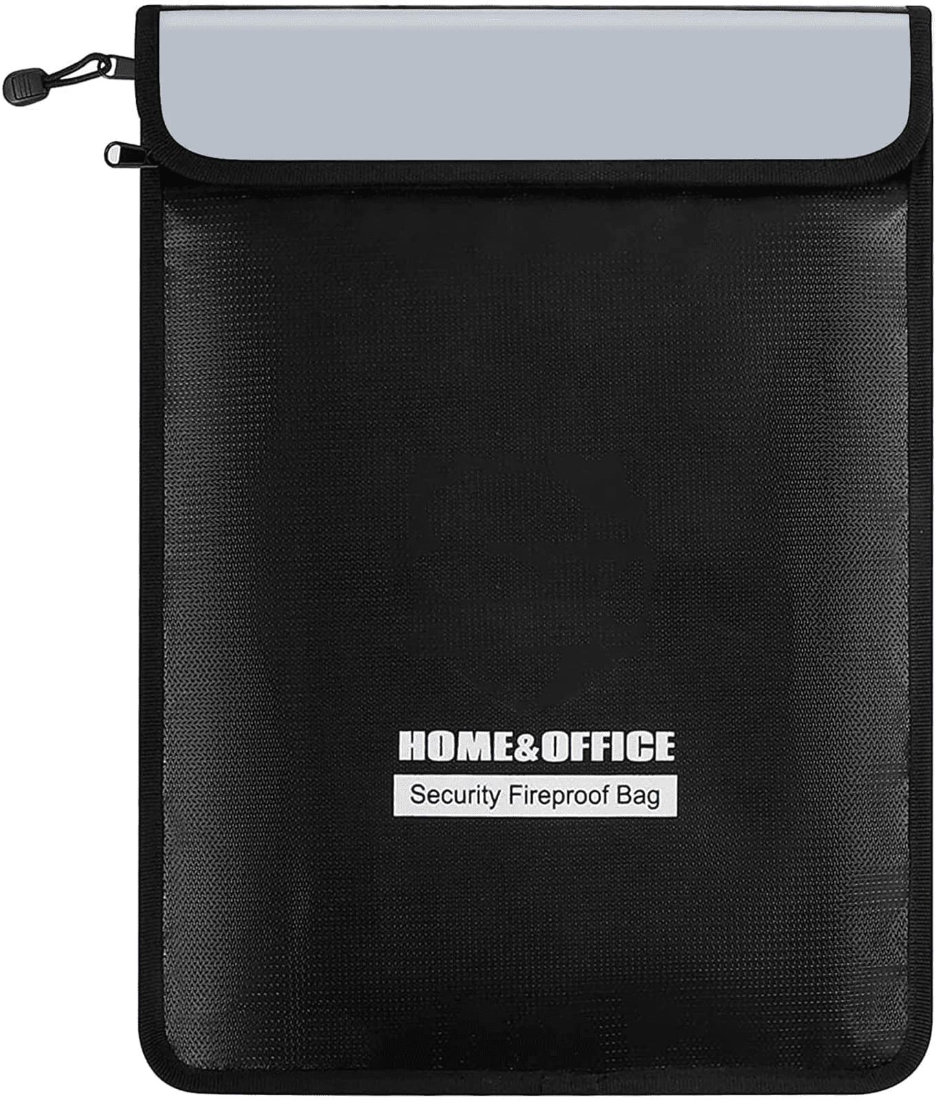 Sherry Fireproof and Waterproof Document Bag, Silicone-Coated Fiberglass Security Pouch (Black, 15 in x 11 in) 9nd0s
