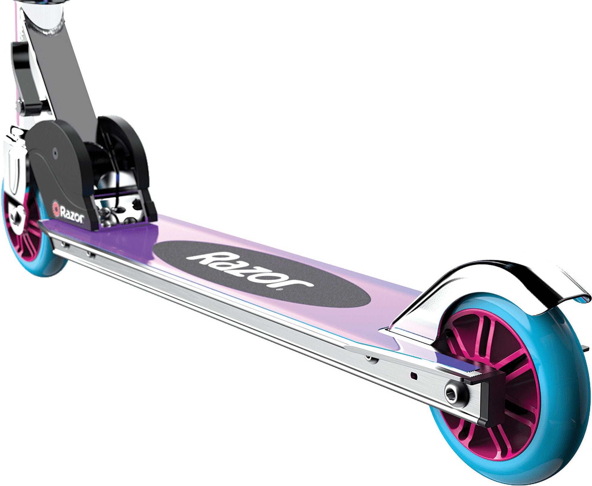 Razor A Kick Scooter Special Edition Holographic Foldable Aluminum (Pink, 4.62 lb) xxs2g