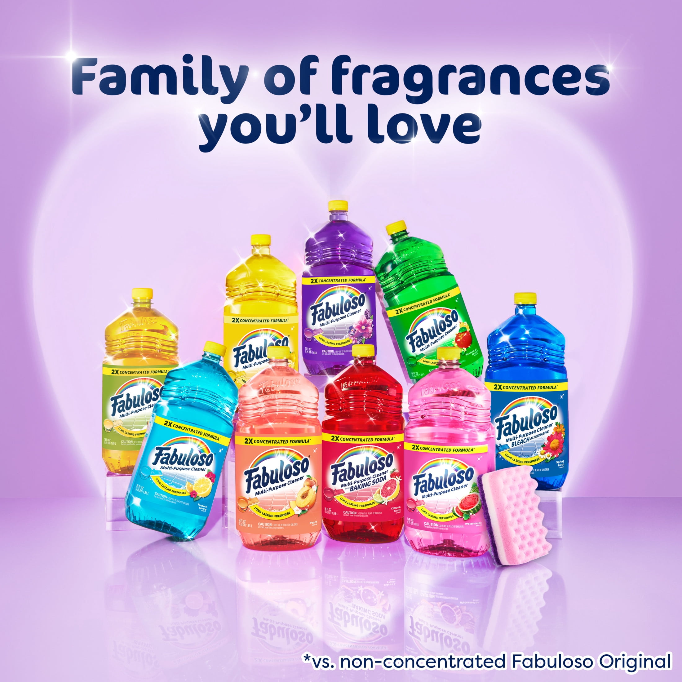 Fabuloso 2X Multi-Purpose Cleaner, Bleach Alternative, Spring Fresh Scent (56 fl oz) e3e2l