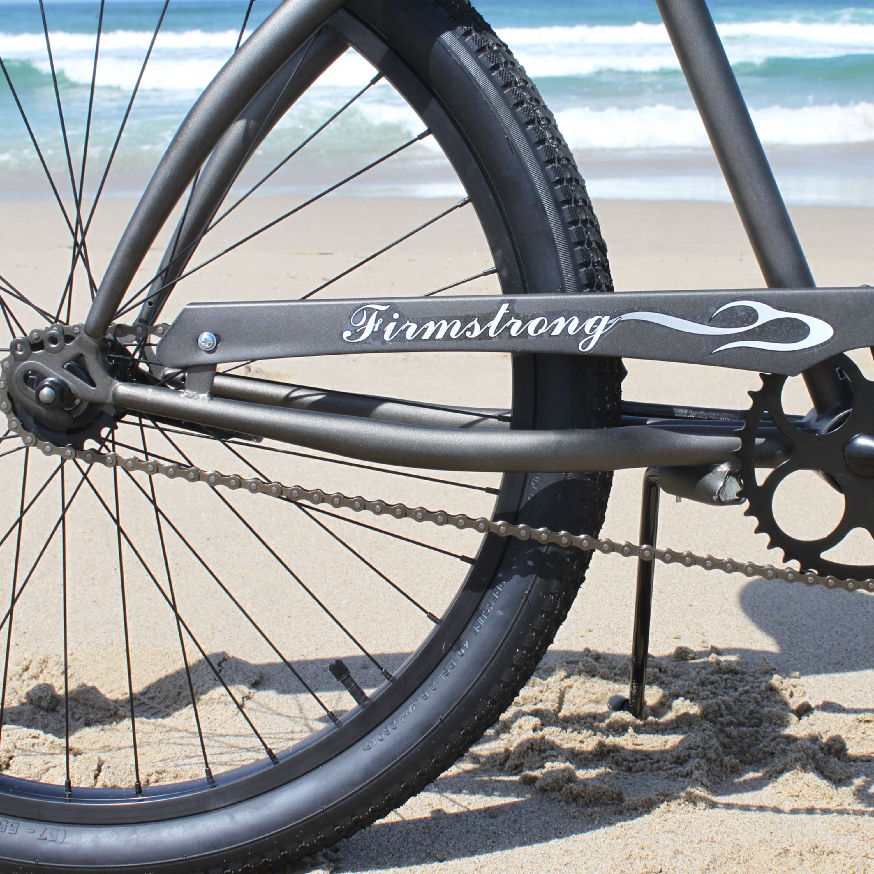 Firmstrong Bruiser Men's Beach Cruiser Bike, Single Speed, Durable Steel Frame (Matte Grey, 26 in) o5hcj