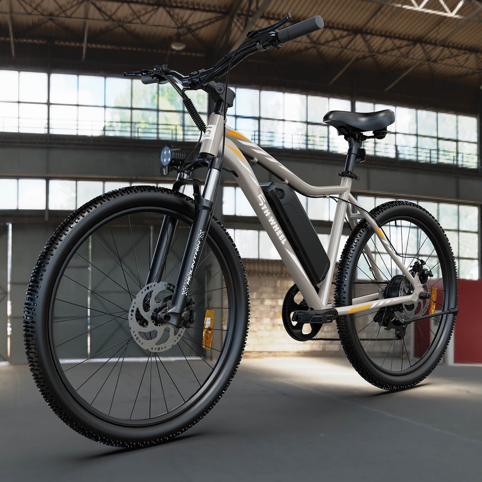 5TH WHEEL WLB17 Electric Bike for Adults, 500W Peak Motor with 36V 10.4Ah Removable Battery, 7-Speed Commuter E-Bike (26 in) qkrl8