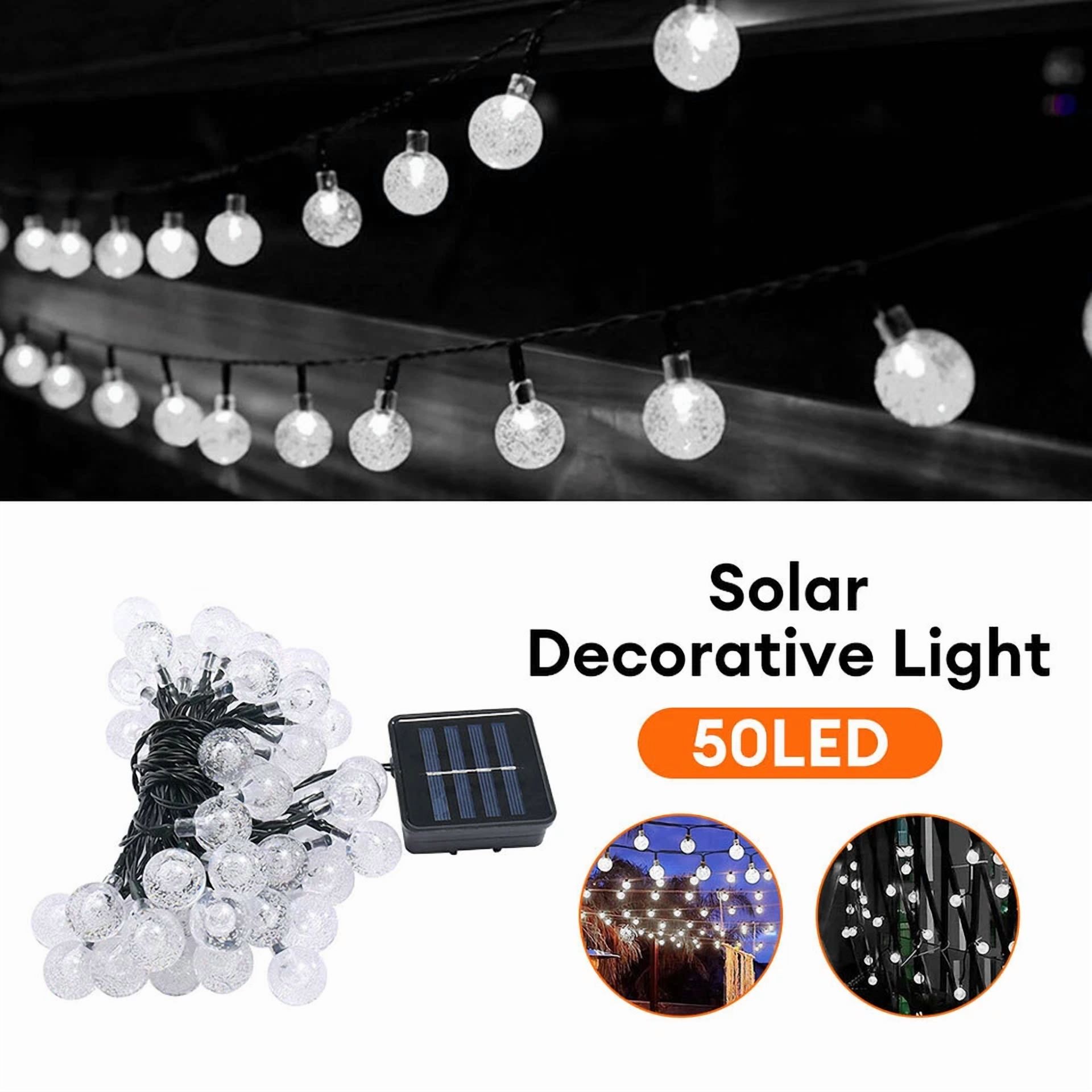 Craft Solar Powered LED String Lights for Outdoor Patio Decor (Warm White, 23 ft) i520u