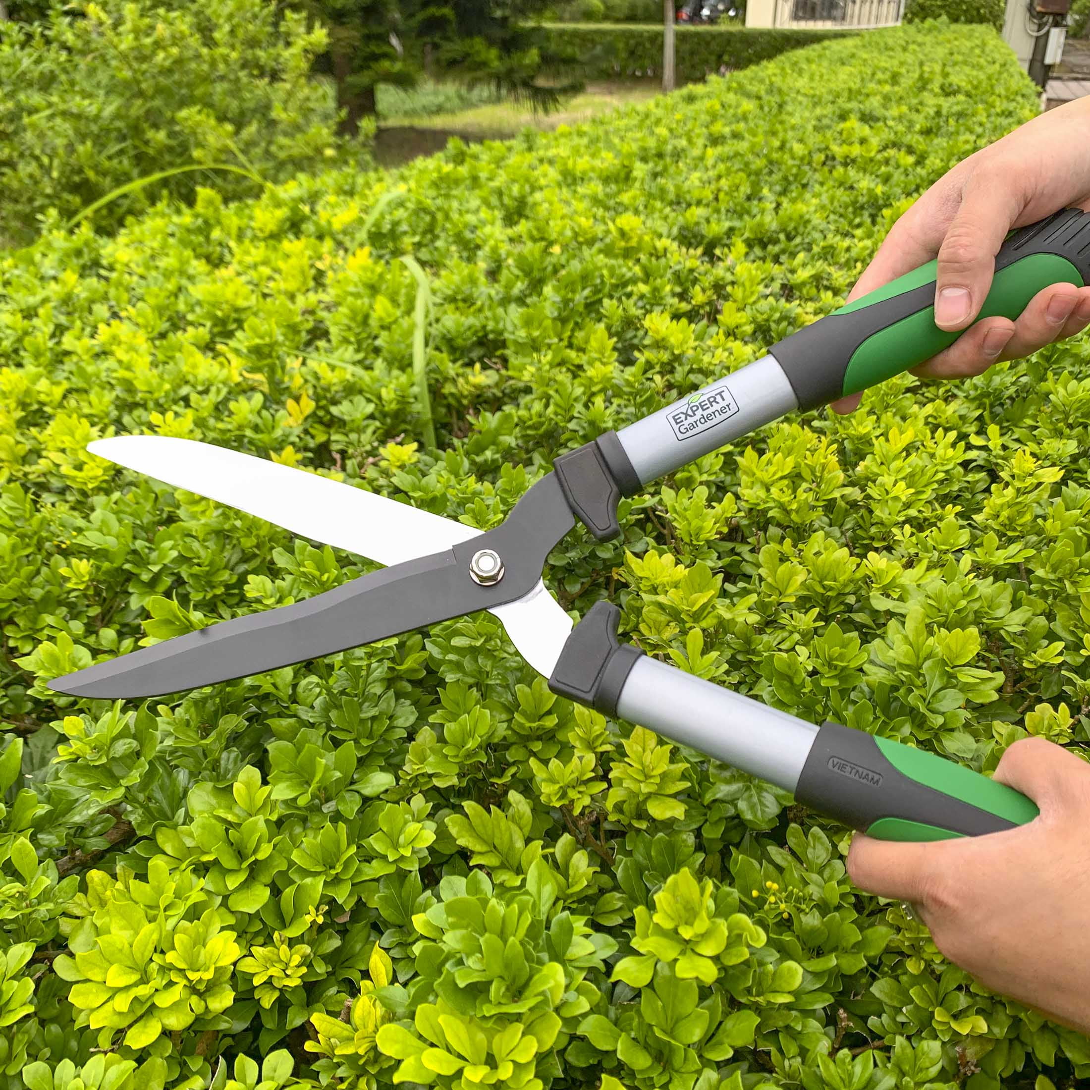 Expert Gardener Hedge Shear Heavy-Duty Gardening Tool (Green and Black, 20 in) l3hmu