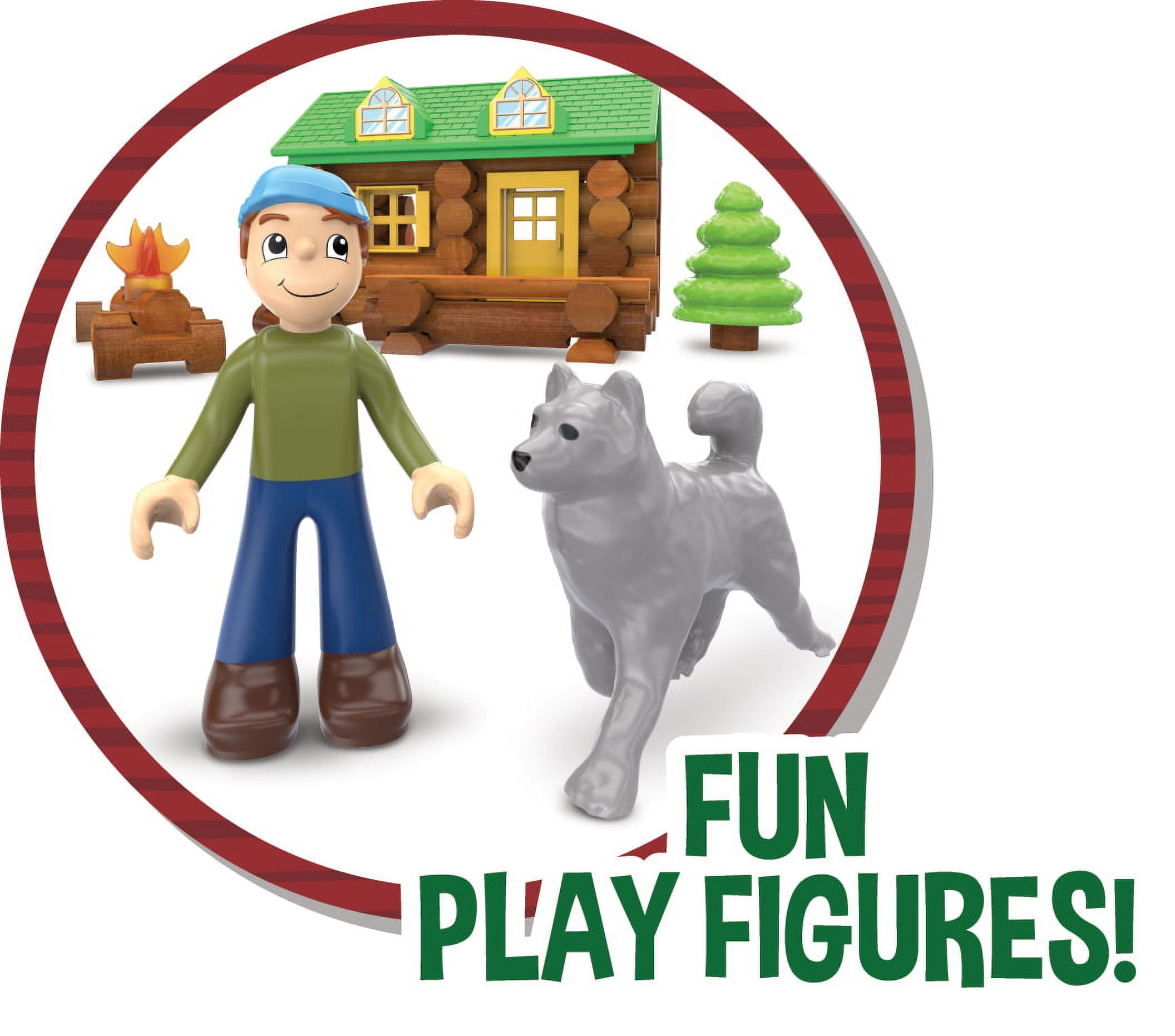 Lincoln Logs On the Trail Building Set, Real Wood Construction Toy (59 Pieces) 9seb4