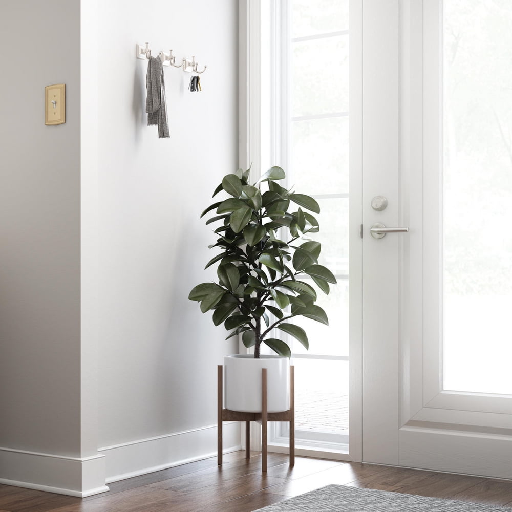 Better Homes & Gardens Eiffel Wall Hook, Satin Nickel Finish (Silver, 2.79 in x 3.25 in x 2.88 in) y5t1d