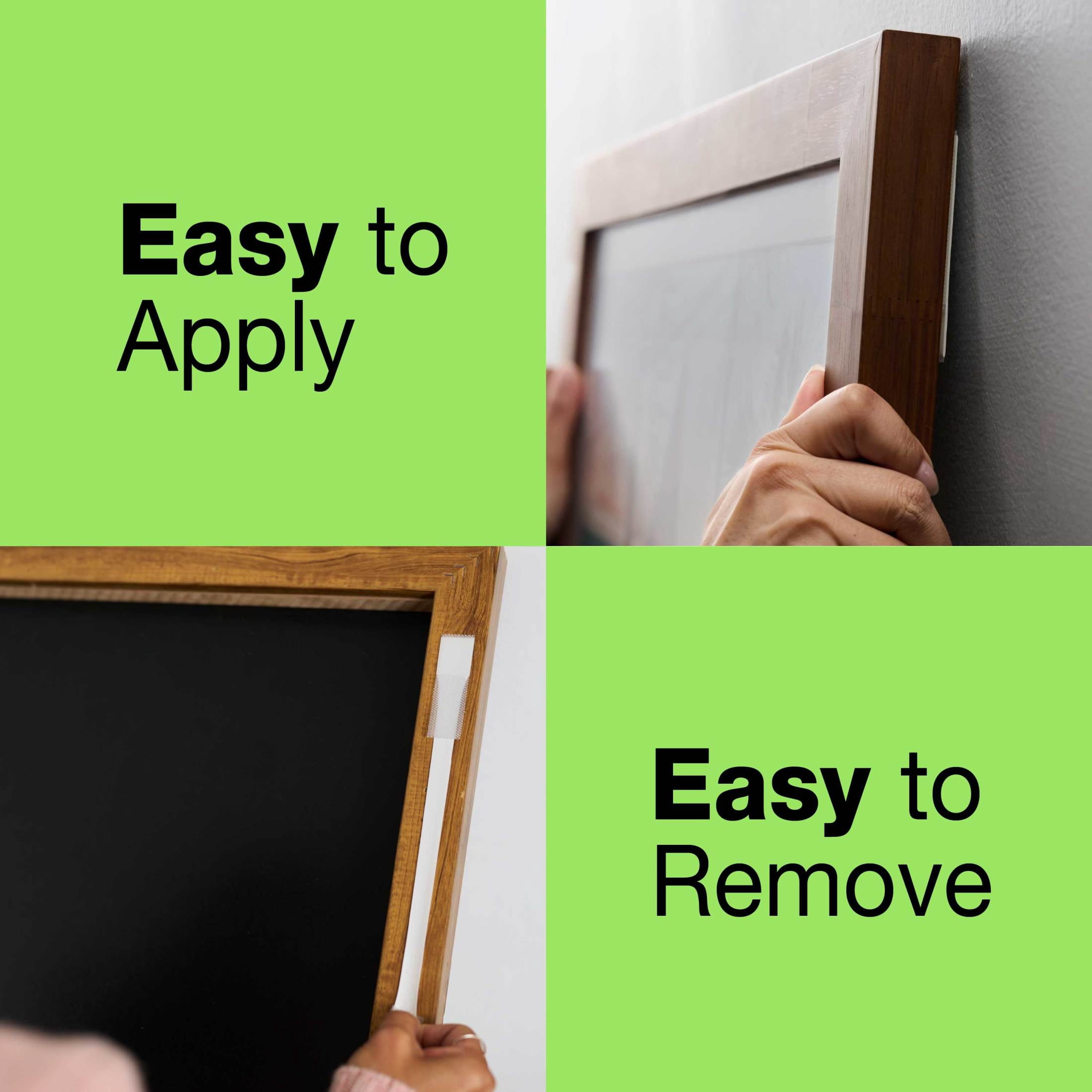 FrogTape reMOVEables Large Picture Hanging Strips (White, 12 Pairs) l6is2