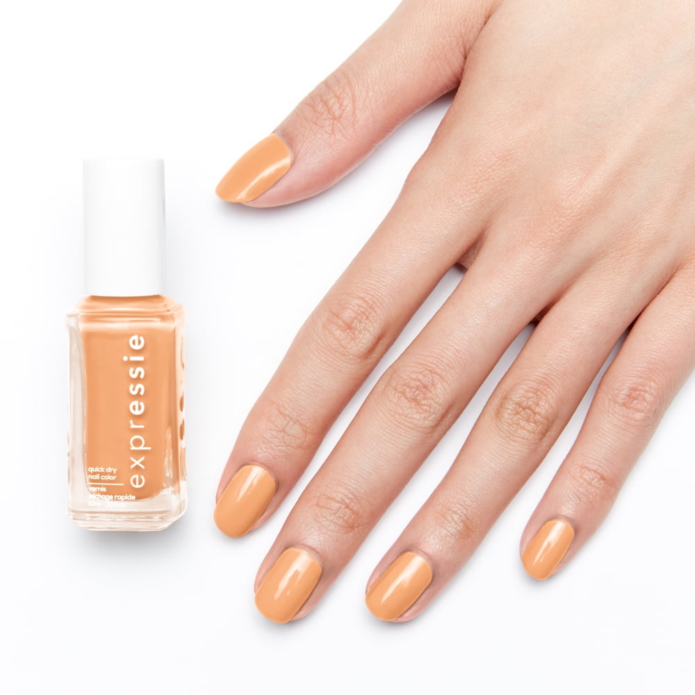 essie Expressie Quick Dry Vegan Nail Polish, Apricot Yellow (0.33 fl oz) apht8