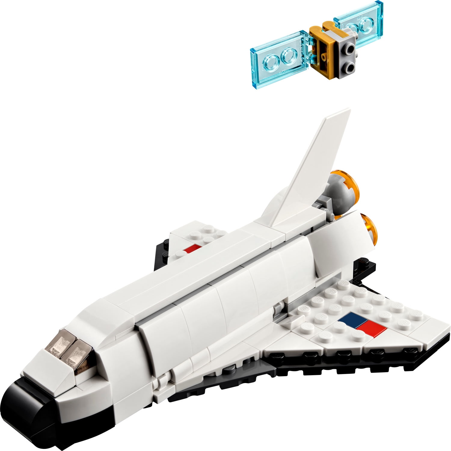 LEGO Creator 3-in-1 Space Shuttle Building Set, Creative STEM Toy for Kids, 3-in-1 Model Kit (144 Pieces) 2toc8
