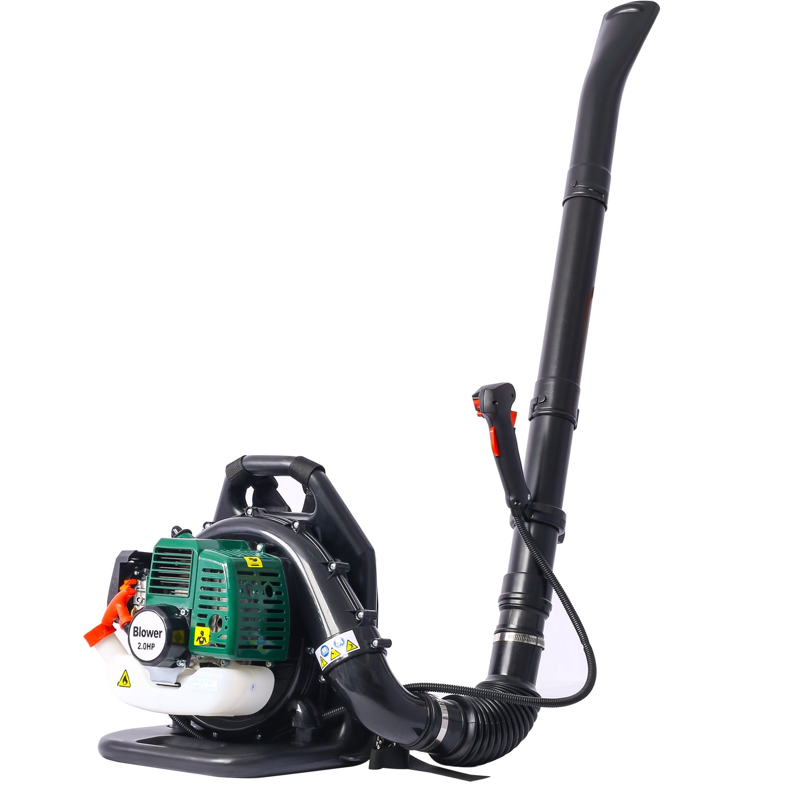 Sesslife 52cc 2-Cycle Gas Powered Backpack Leaf Blower, Commercial Grade Leaf Vacuum with Adjustable Straps and Nozzle Extension (Green) k1g4j