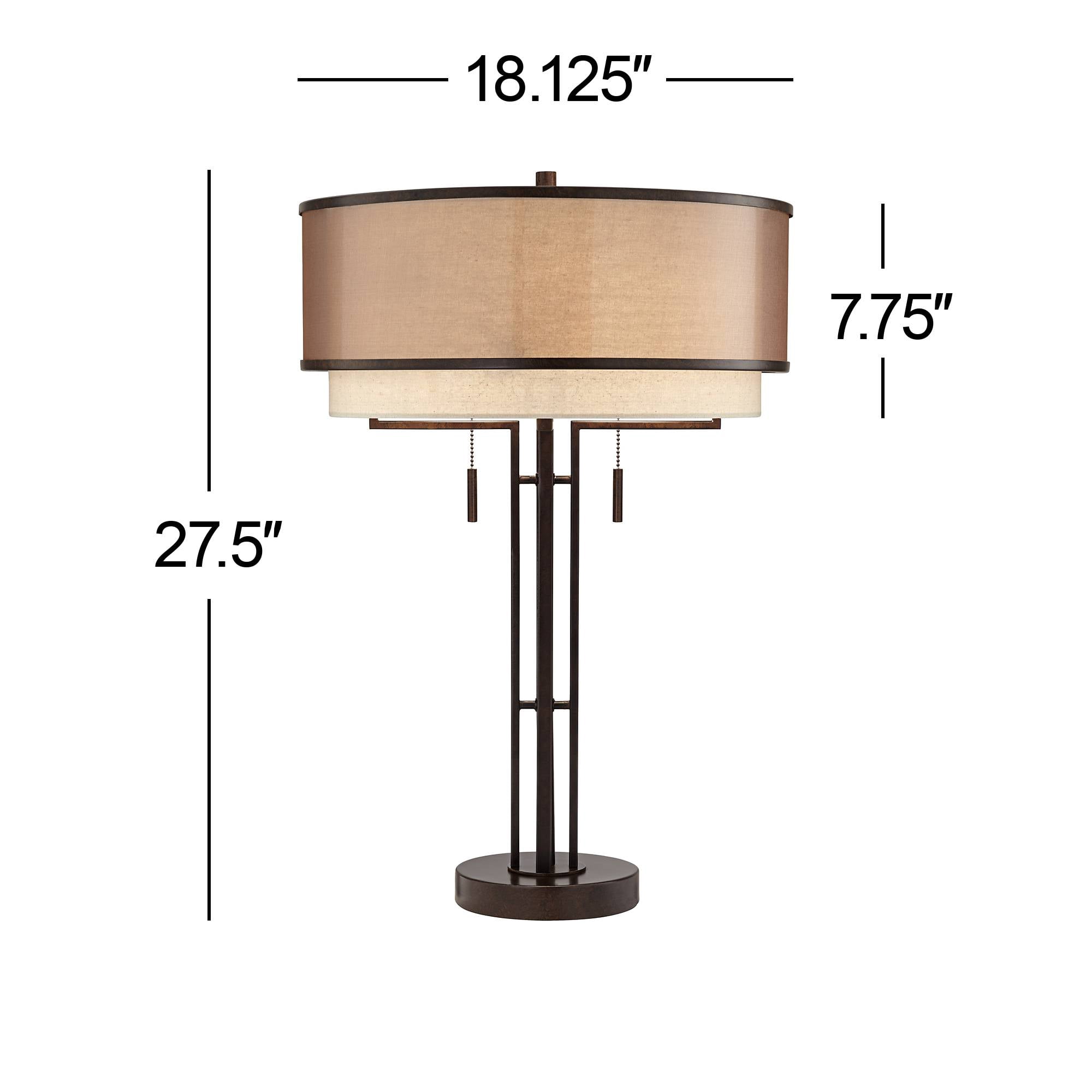 Franklin Iron Works Andes Modern Industrial Table Lamp (Oil Rubbed Bronze, 27.5 in) bzpe2