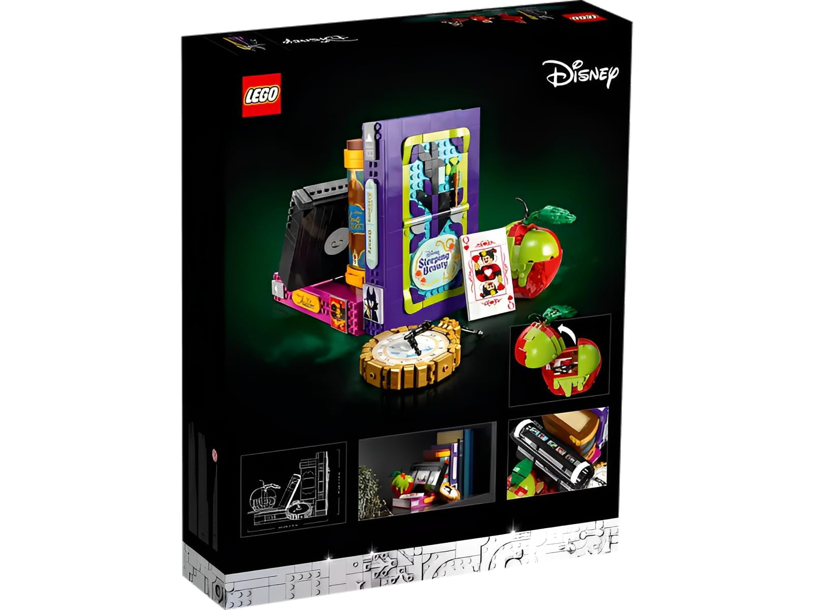 LEGO Disney Villains Icons 43227 Building Set (1540 Pieces, 7.5 in x 9.1 in x 7.1 in) xdhg5