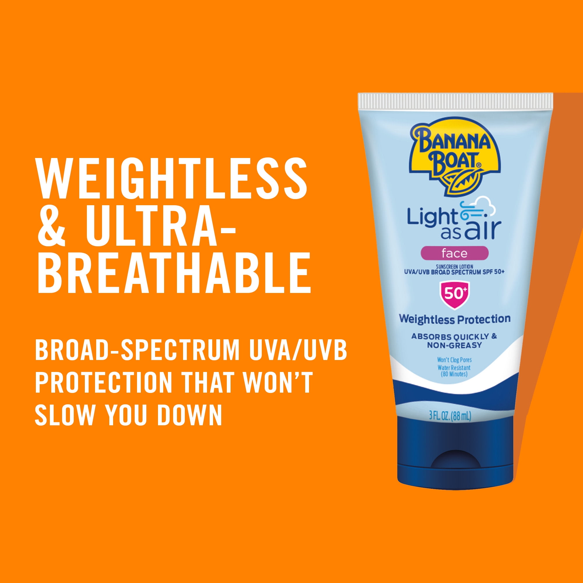 Banana Boat Light As Air Sunscreen Lotion SPF 50 (6 oz) bpt1q