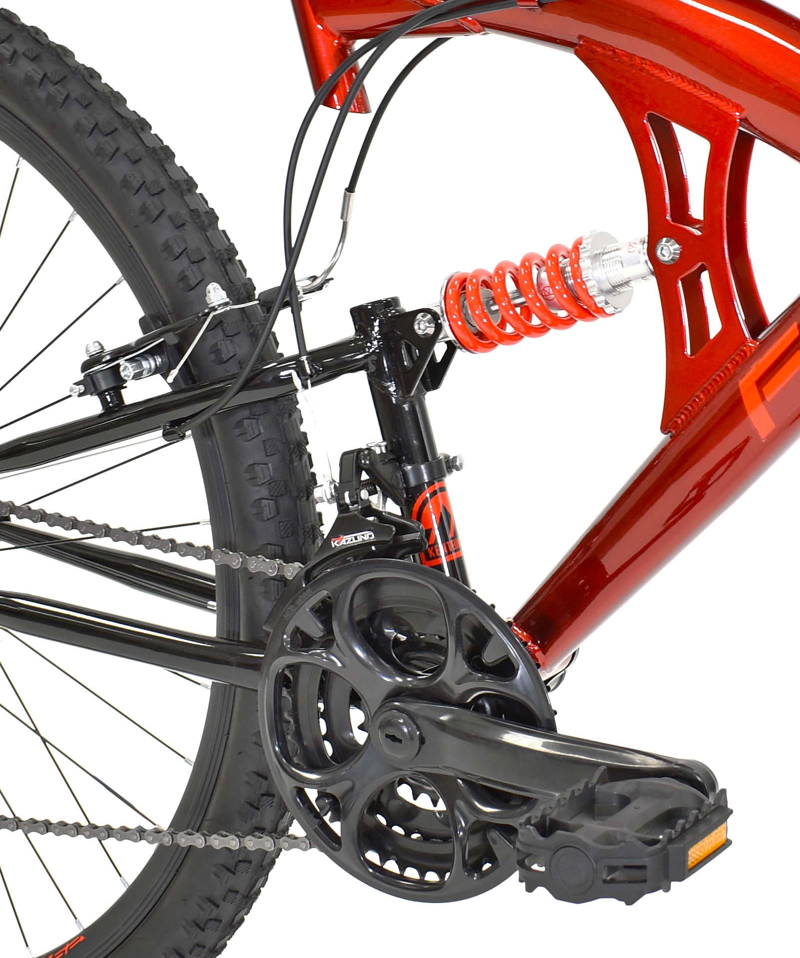 Kent Flexor Men's Dual Suspension Mountain Bike, All-Terrain Trail Riding (Red, 29 in) t8c8k