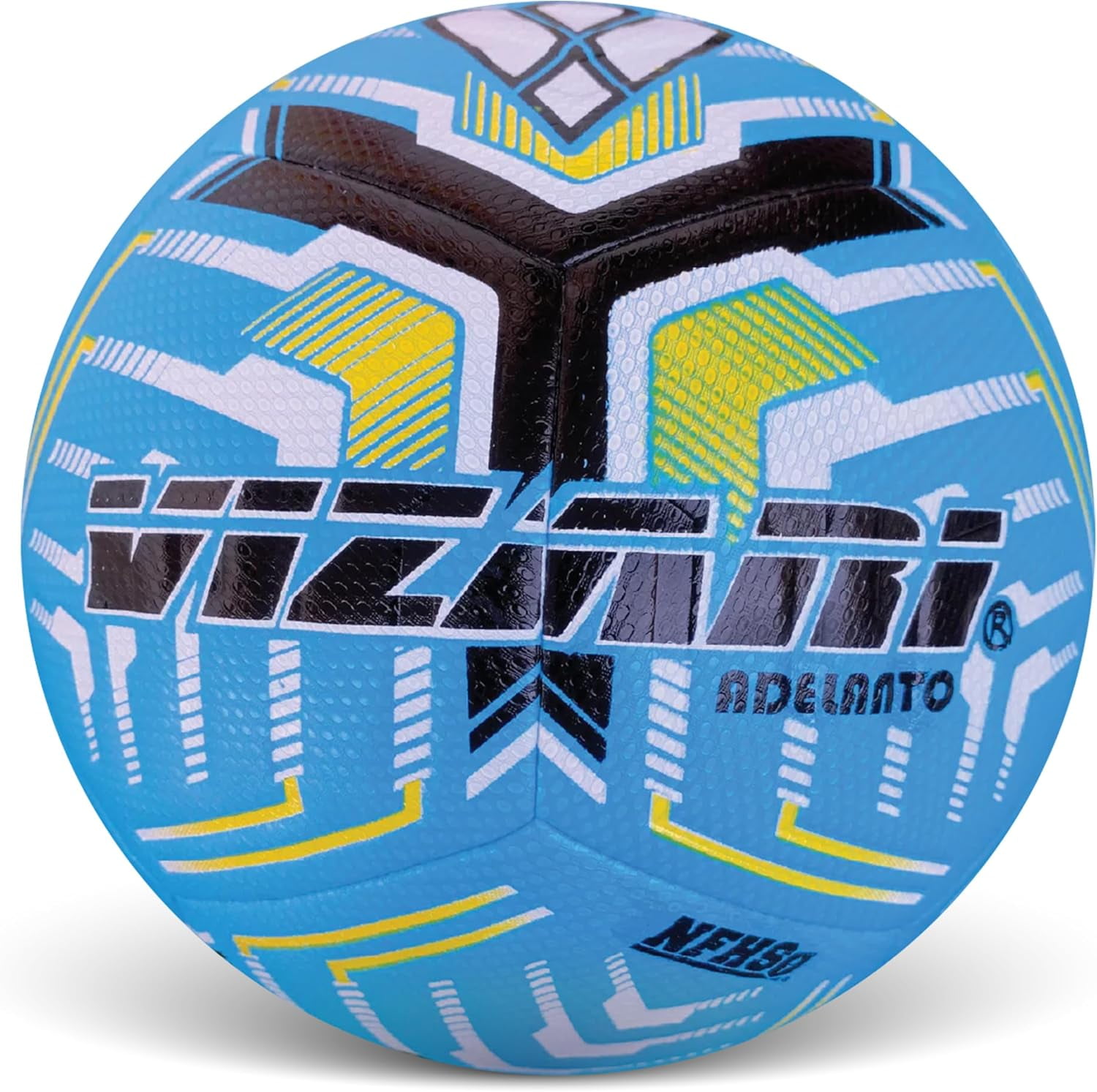Vizari Adelanto Soccer Ball, Durable 12-Panel Design, Water-Resistant Aerodynamic Training Ball (Blue, Size 4) tdh0s