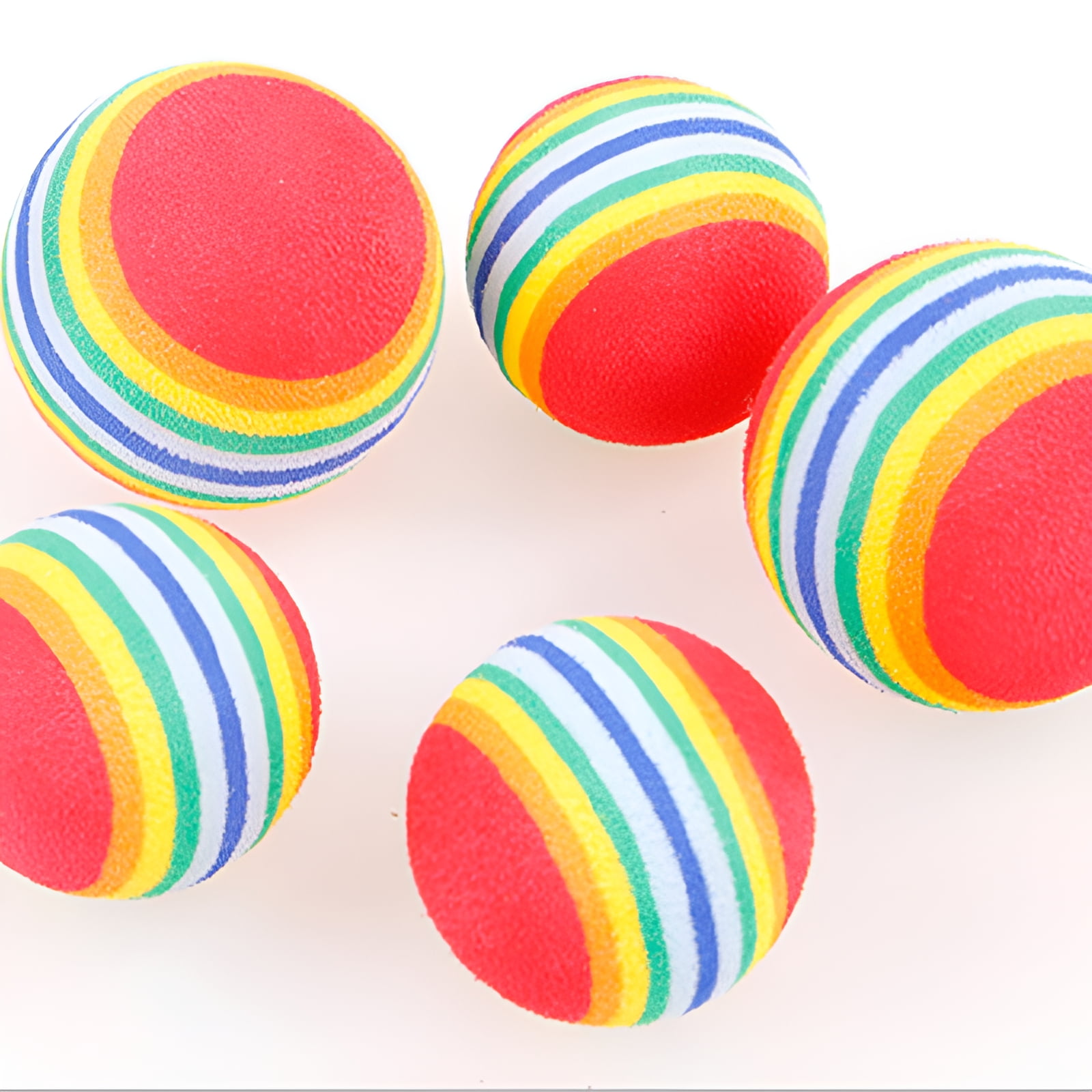 BESTSKY Interactive Cat Ball Toy Set for Indoor Play (Multi-color, 40 Pack) 5vpsl
