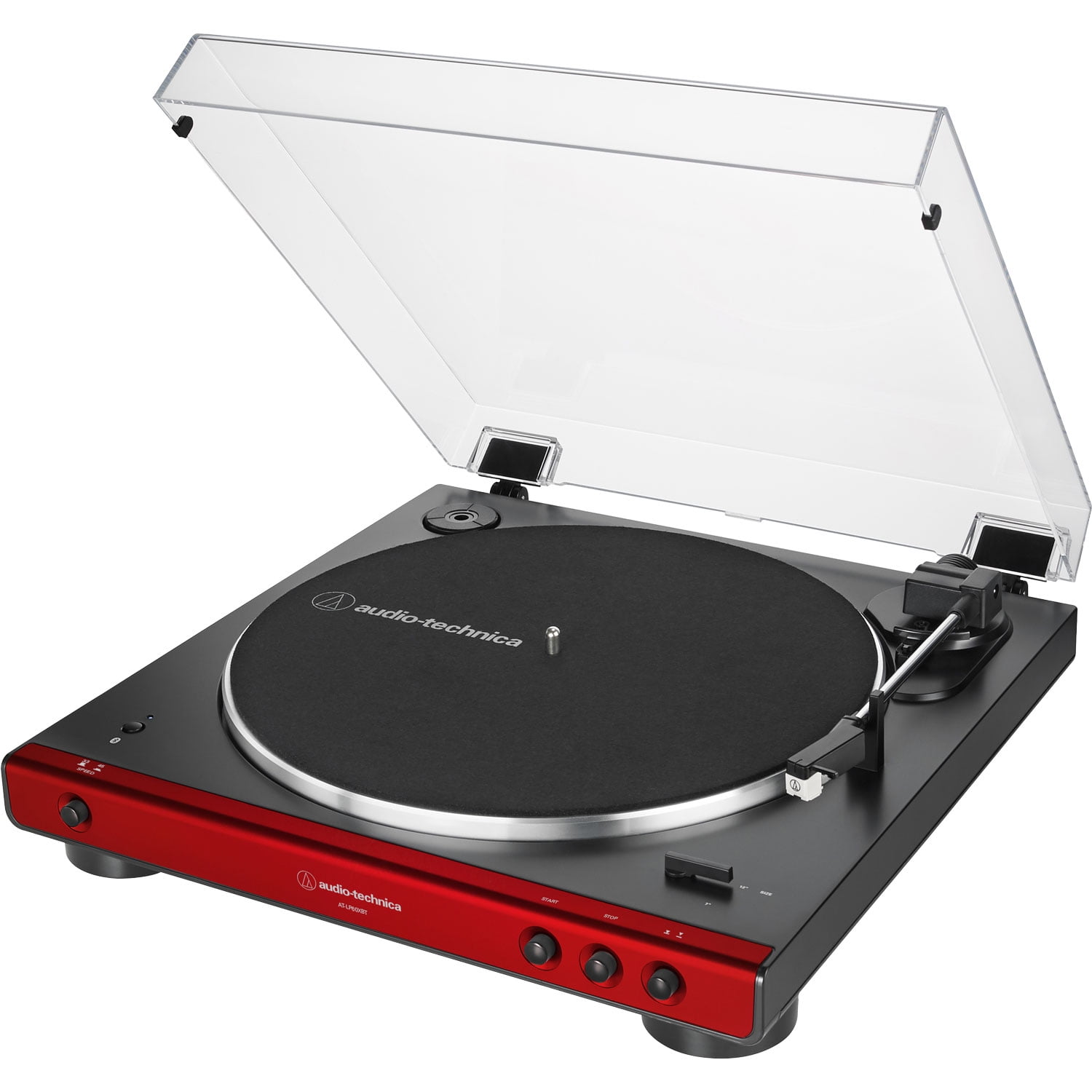 Audio-Technica AT-LP60XBT-RD Fully Automatic Bluetooth Stereo Turntable Bundle (Red, 12 in) o70wq - Image 5