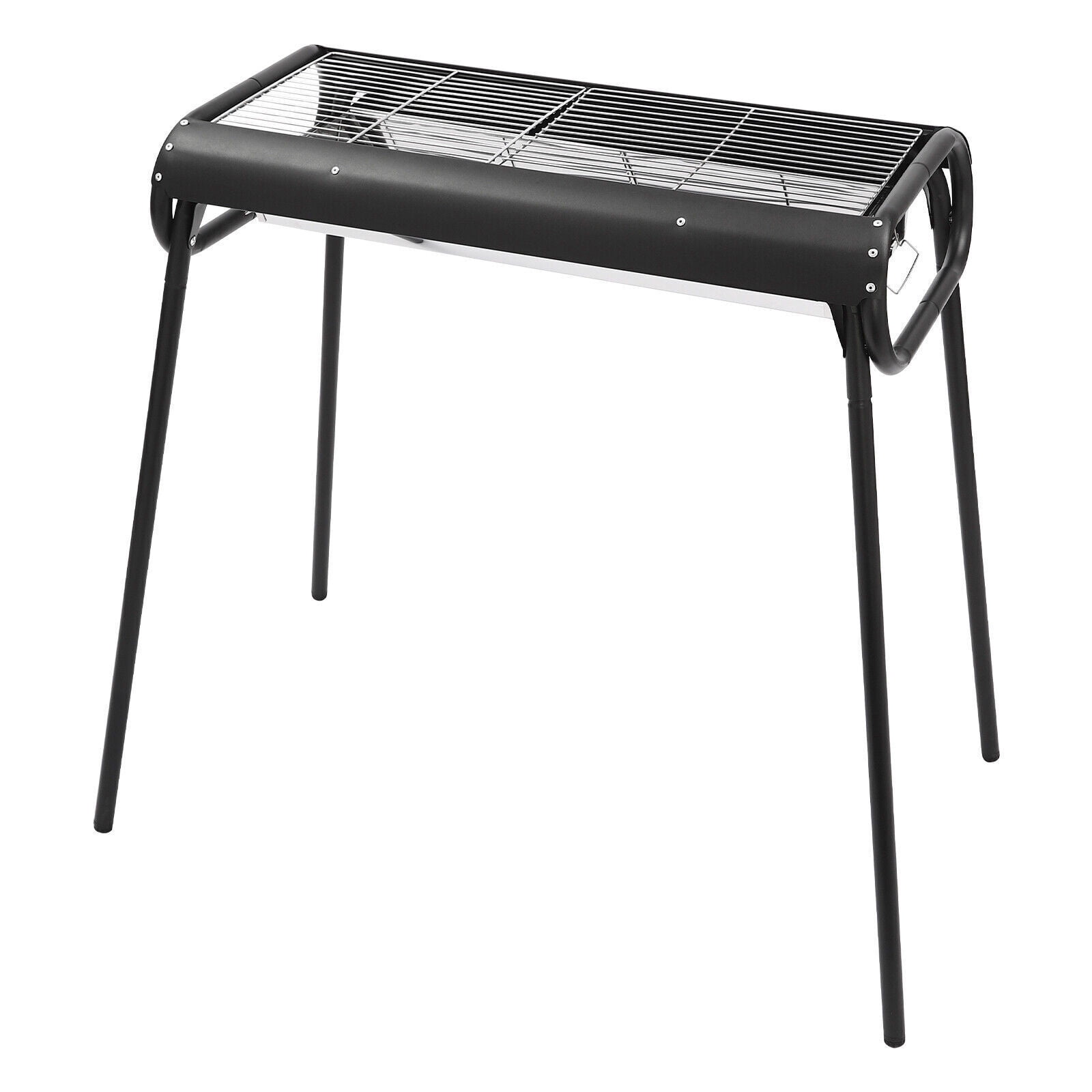 Generic Portable Charcoal Grill Outdoor BBQ Griddle with Detachable Design (Black, 28.74 x 14.57 x 32.28 in) r4s2v