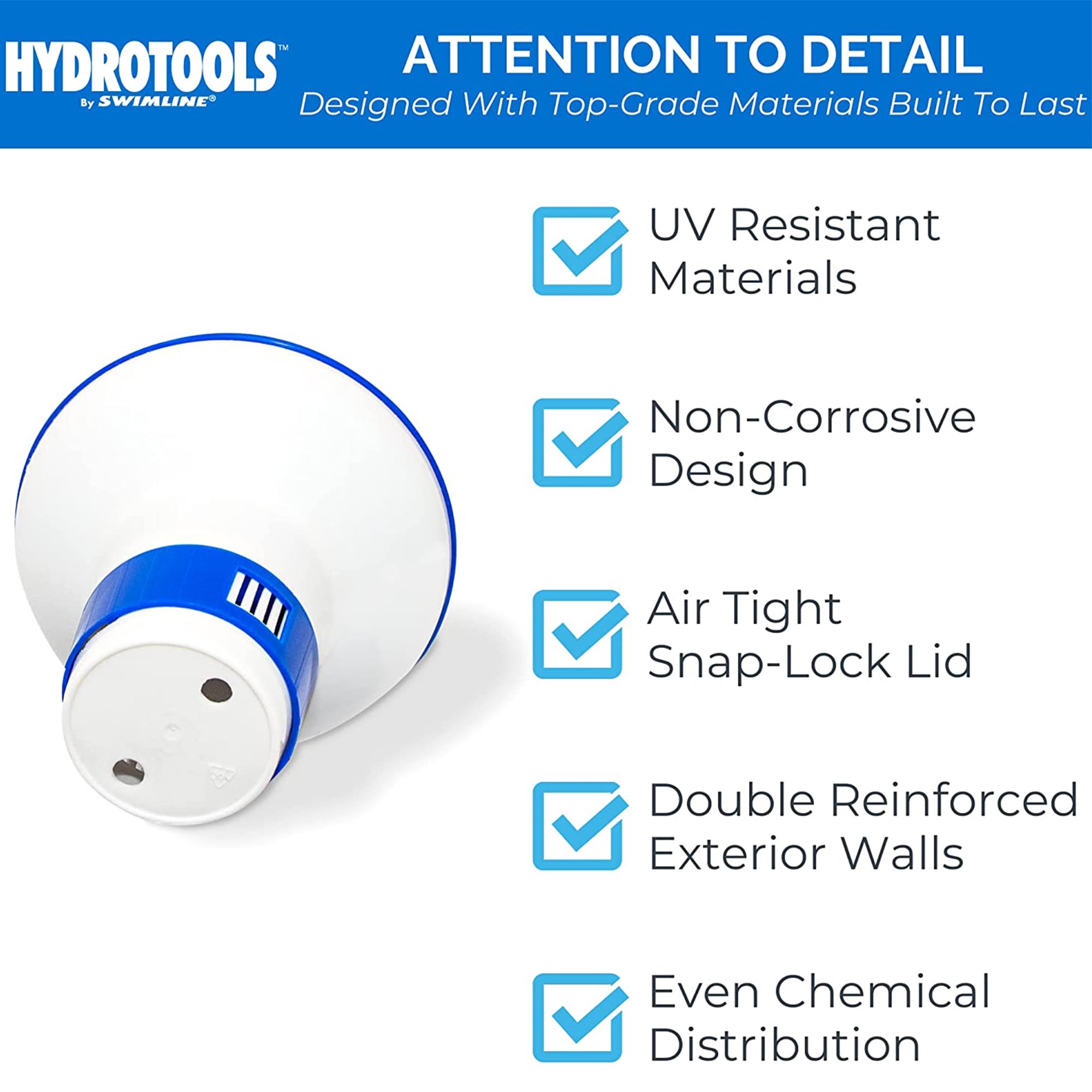 Swimline Hydrotools 8715 Mini Chemical Dispenser for Spas and Pools (Adjustable Flow, 1 in Tablet Capacity) 7xqkc