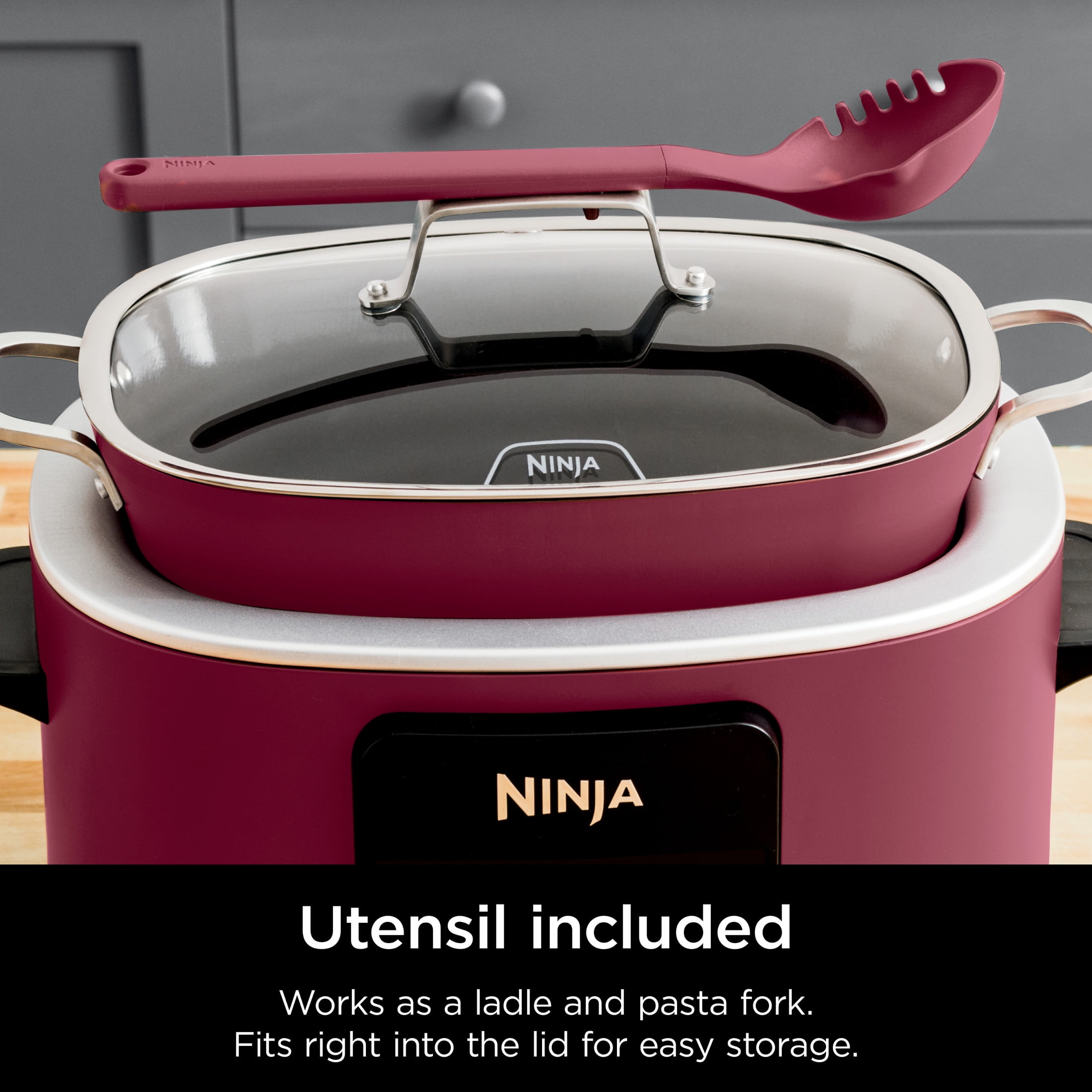 Ninja Foodi Possible 10-in-1 Multi-Cooker with Triple Heat Fusion Technology (Red, 8.5 qt) 0apms