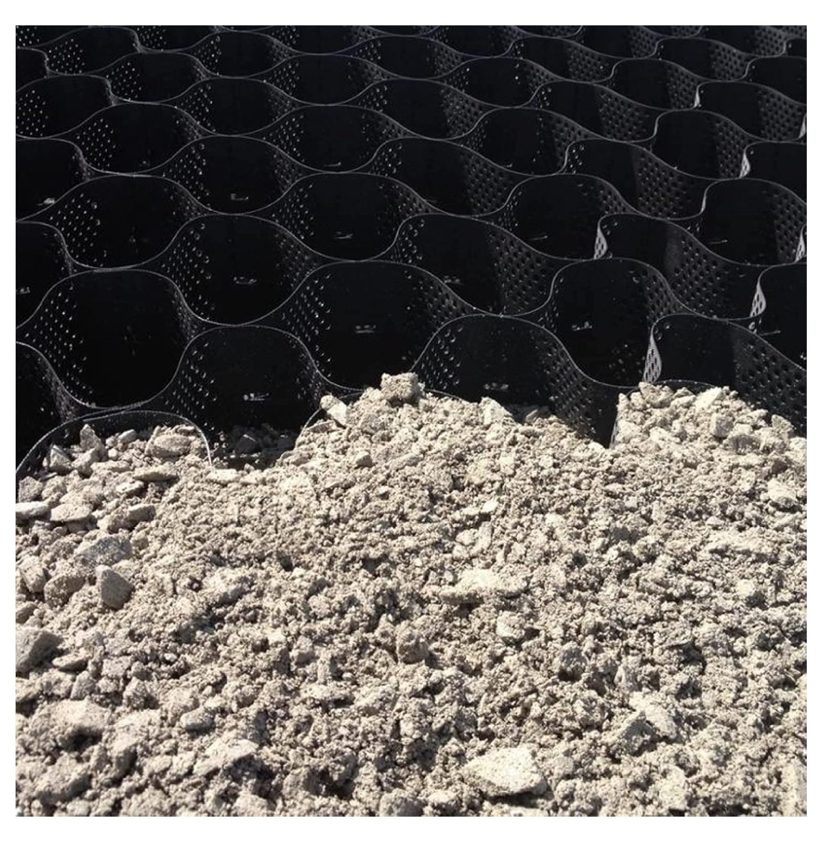 HNWALHN Gravel Stabilizer Geocell Grid (2 in Thick, 8.2 ft x 13.1 ft, Black) ozm7m