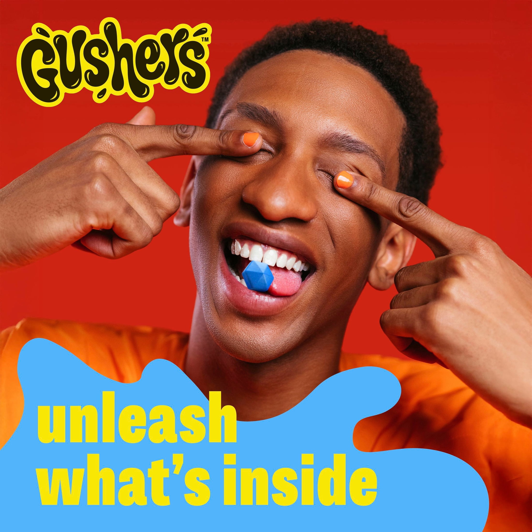Gushers Fruit Flavored Snacks, Valentine's Day Edition, Juicy Center Chewy Treats (Blueberry Grape & Sour Blue Raspberry, 20 Ct, 16 oz) hr2nu