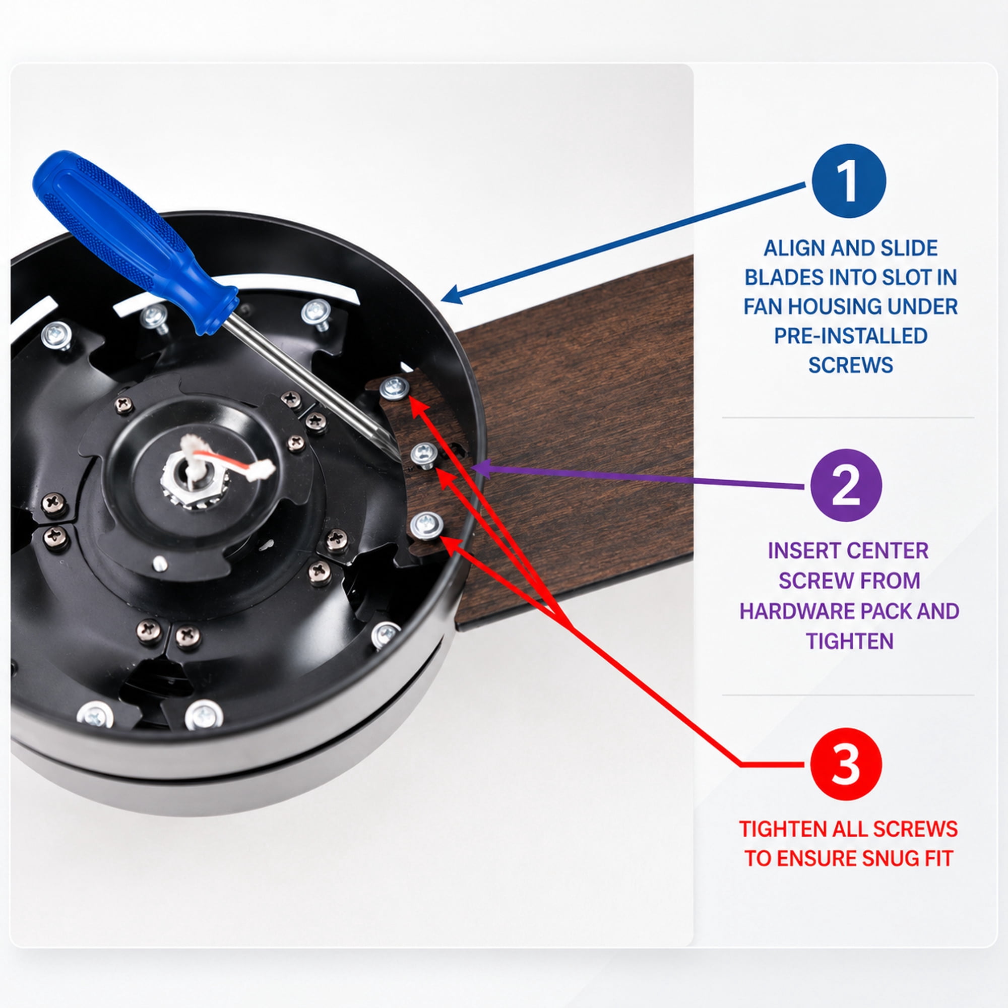 Mainstays 52-Inch Ceiling Fan with Integrated LED Light and Remote Control (Black, 52 in) ehlqo
