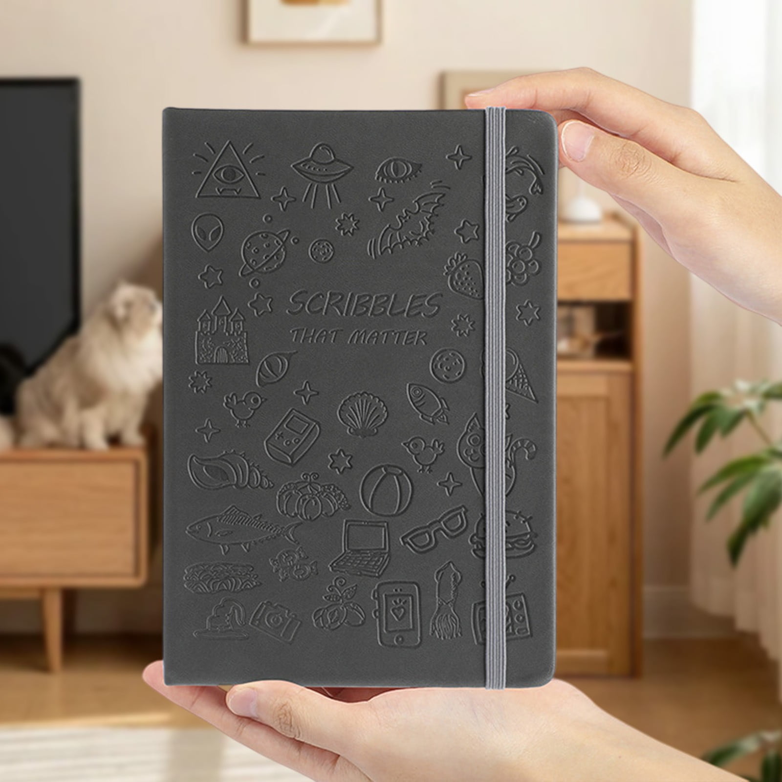 Qholemyo A5 Softcover Notebook, Professional Journal for School and Office (Black, 8.3 in x 5.8 in) mwrnw