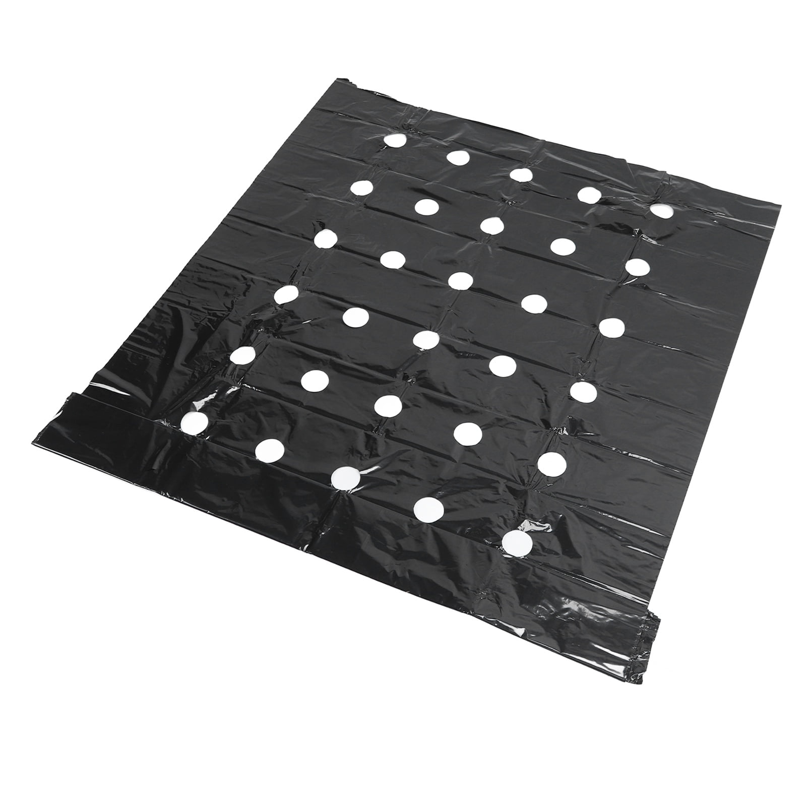 Generic Perforated PE Garden Mulch Film Weed Barrier for Crop Growth (Black, 3.1 ft x 32.8 ft) bkzvt