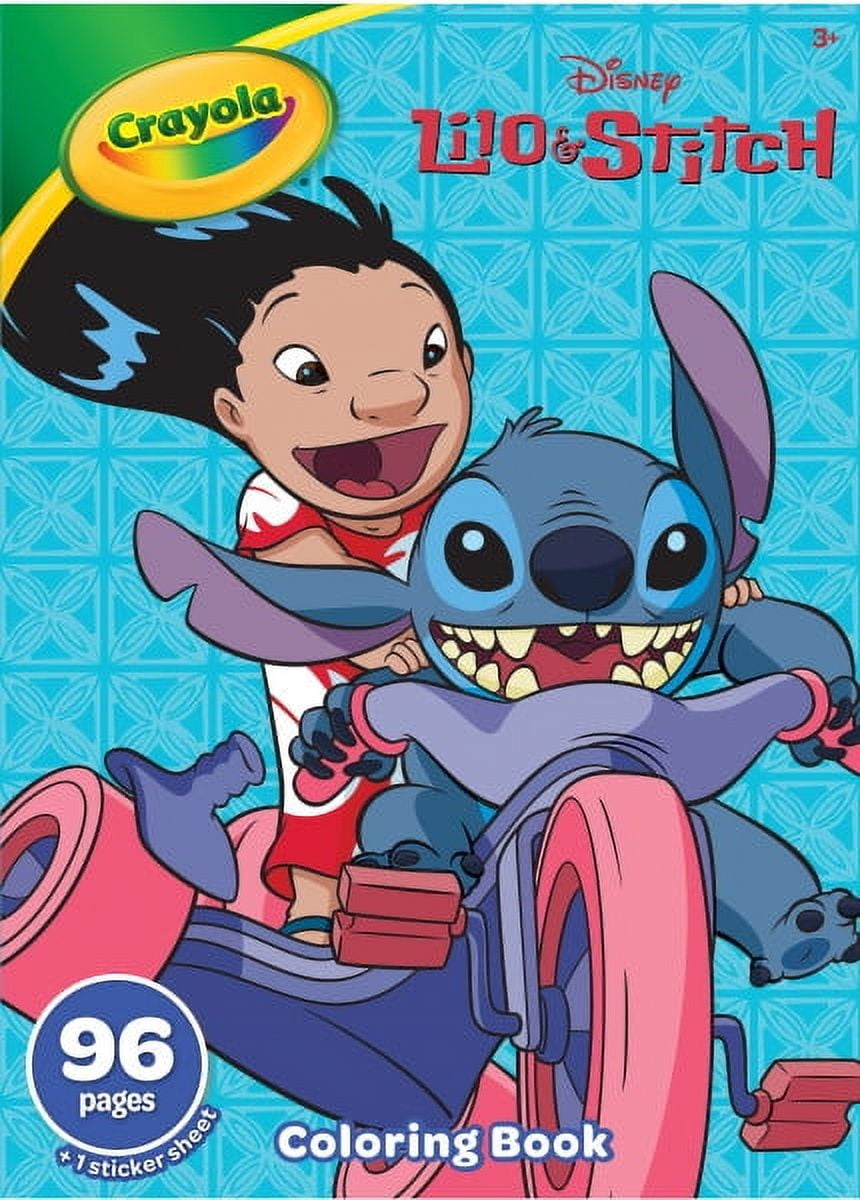 Crayola Lilo & Stitch Coloring Book with Stickers (96 Pages) yubib