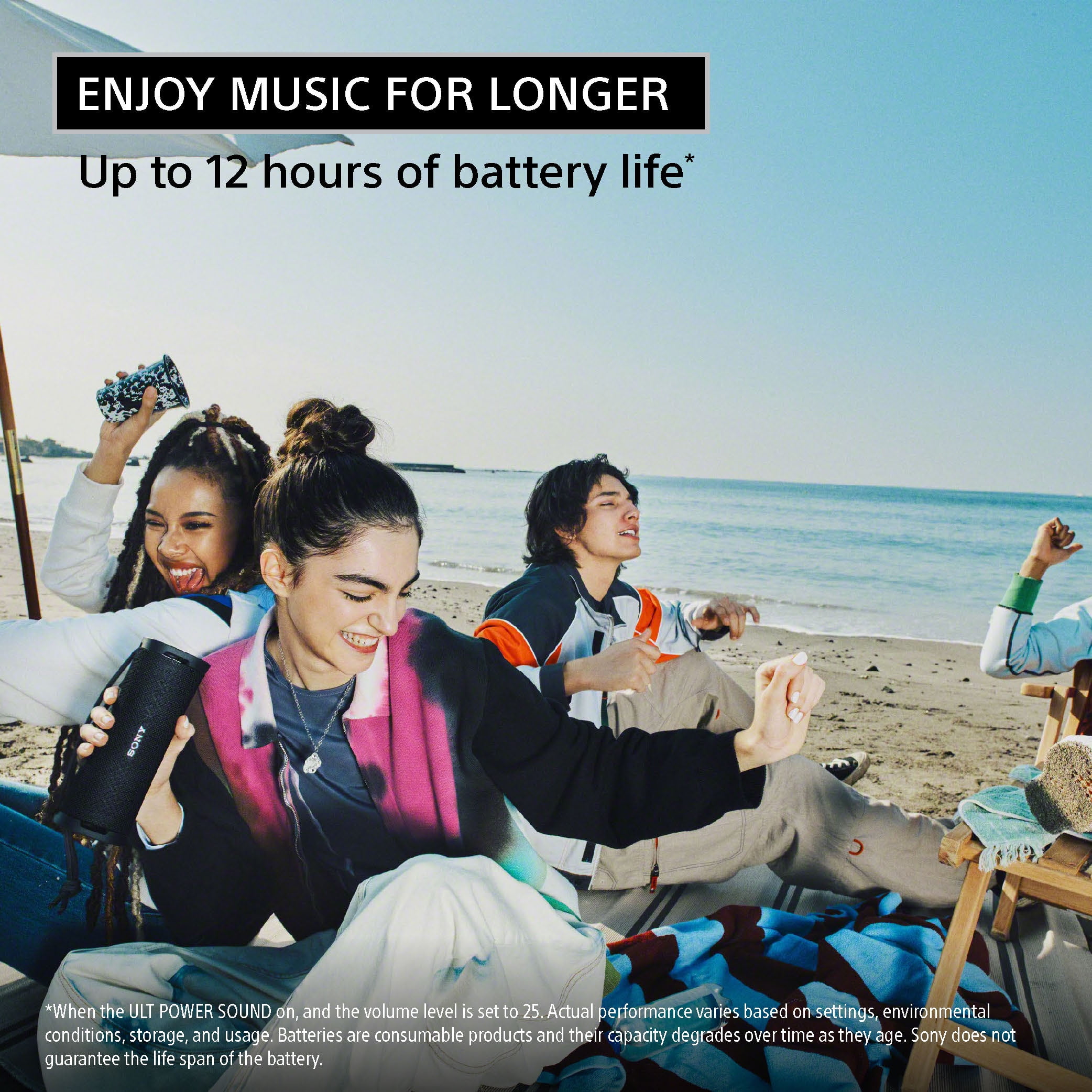 Sony ULT FIELD 1 Waterproof Portable Bluetooth Speaker (Black) 6kwd6 - Image 5