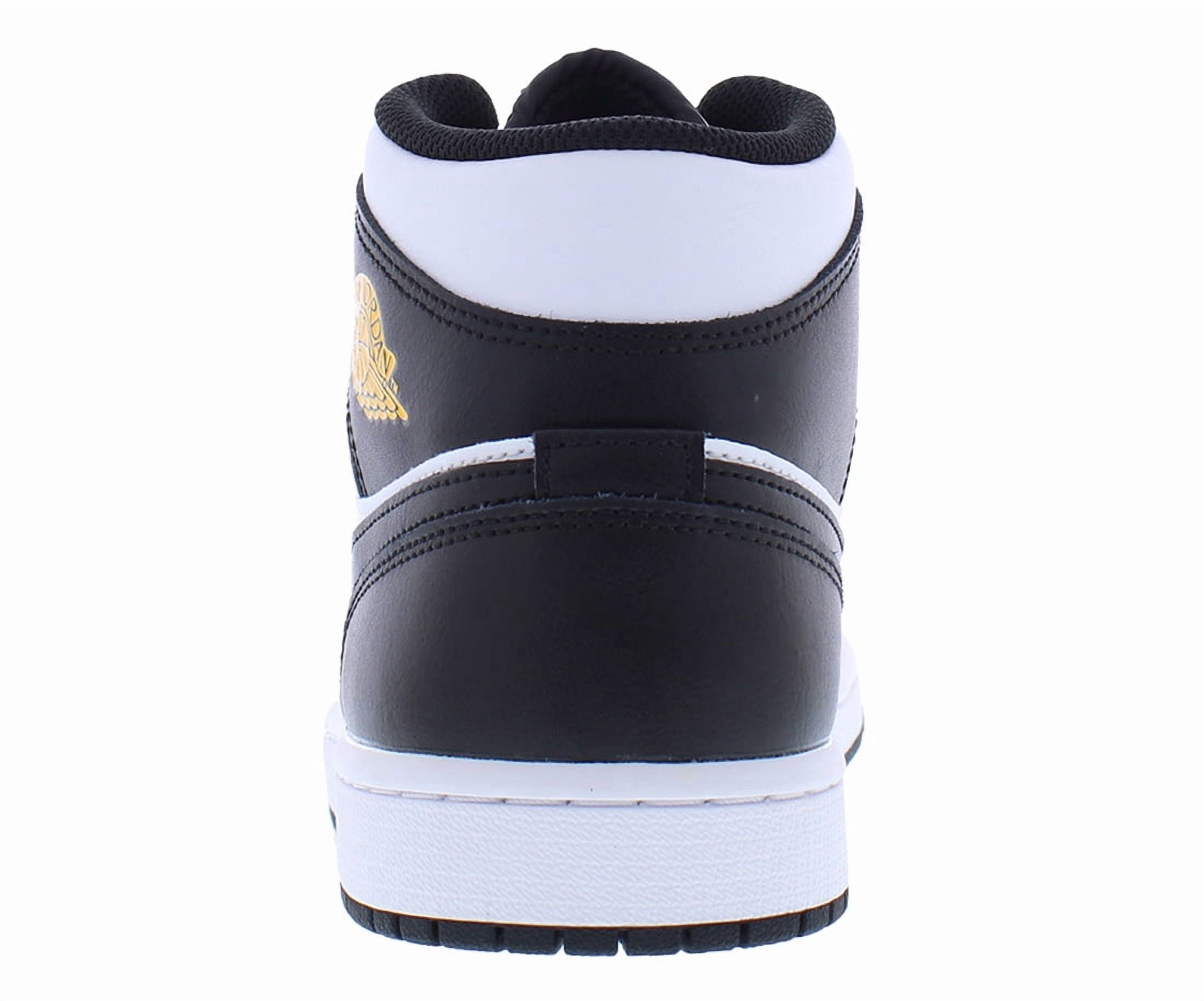 Nike Air Jordan 1 Mid Basketball Shoes (Yellow Ochre/Black-White, 8 US) w9dq7