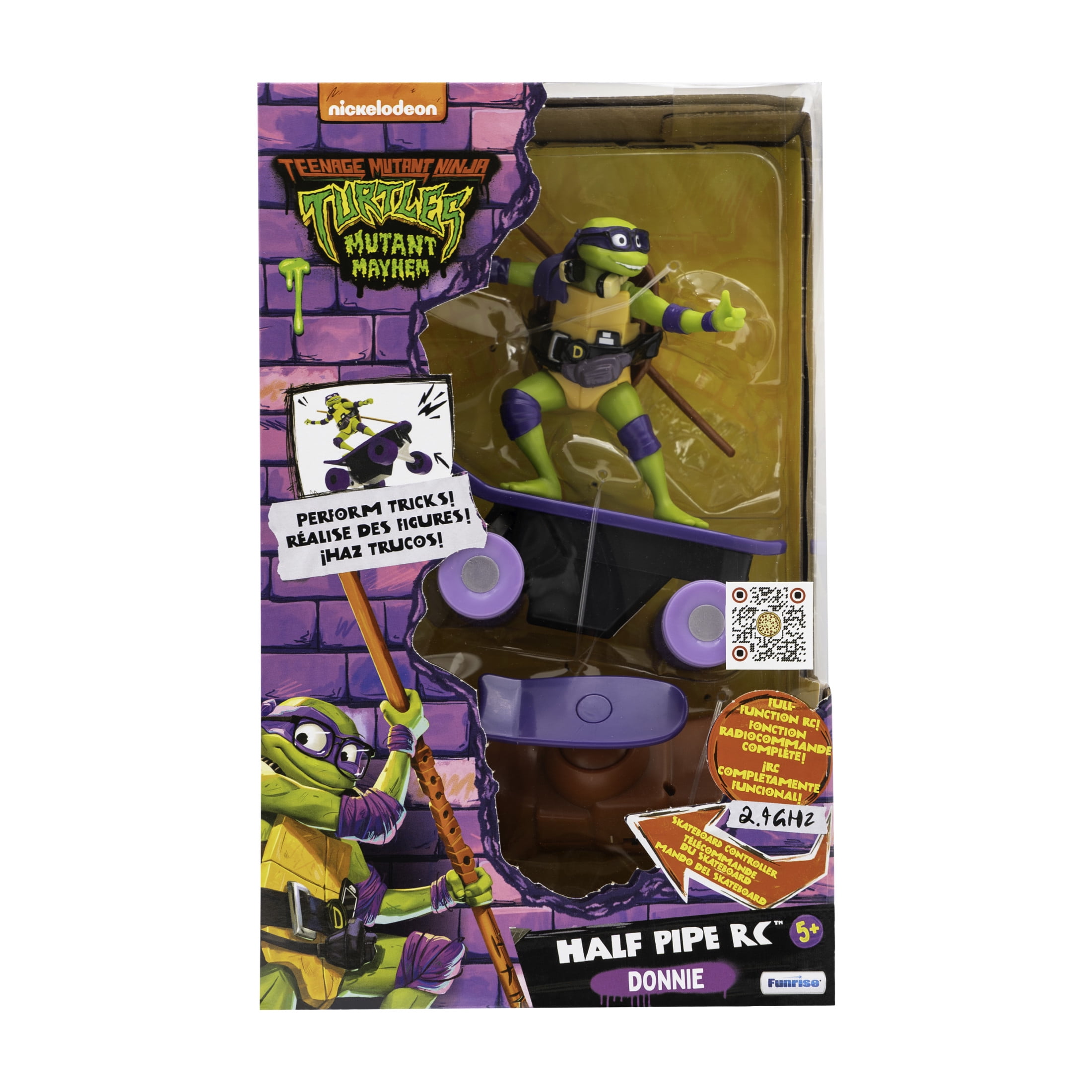 Teenage Mutant Ninja Turtles Donatello Half Pipe RC Skateboard Vehicle (Purple, 1 Pack) ldloi
