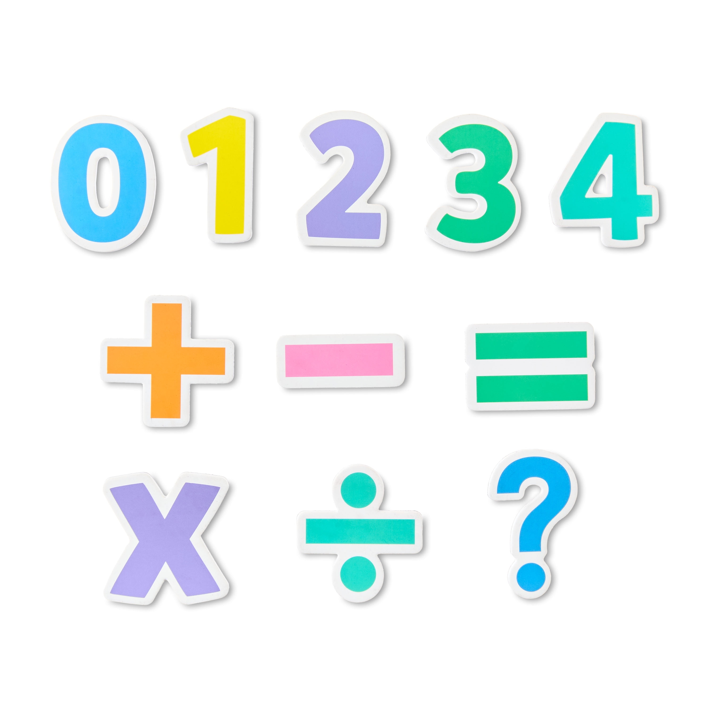 Pen+Gear Magnetic Numbers and Math Symbols Set for Educational Learning (Multicolor, 78 Pieces) 3n9tl