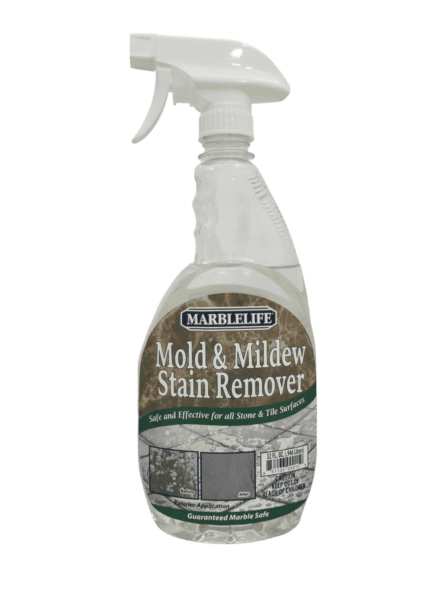 MARBLELIFE Mold & Mildew Stain Remover, Professional Strength Surface Cleaner (32 oz) e3vba