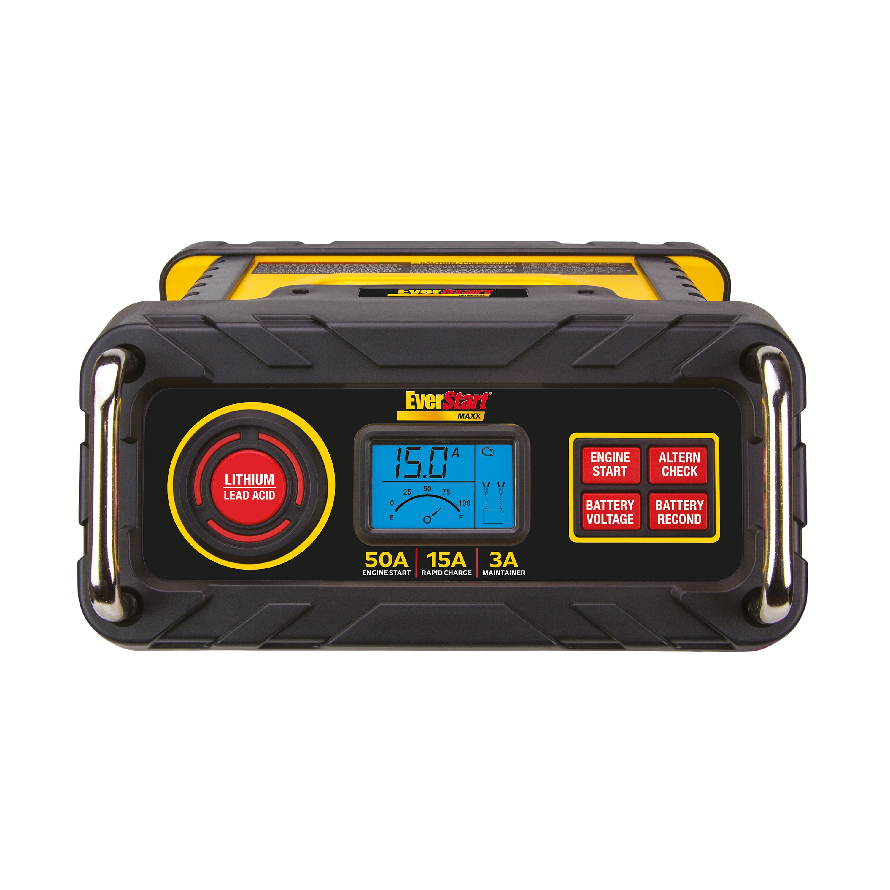 EverStart Maxx 50 Amp Automotive Battery Charger and Maintainer (12V, Black) l4924
