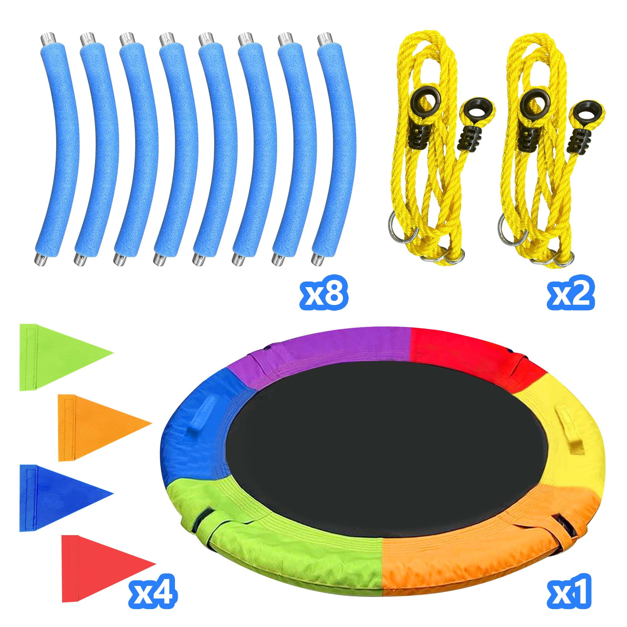 GVDV 40 in Saucer Swing, Heavy-Duty Waterproof Oxford Tree Swing for Kids, Adjustable Height (750 lb Capacity) hwryl