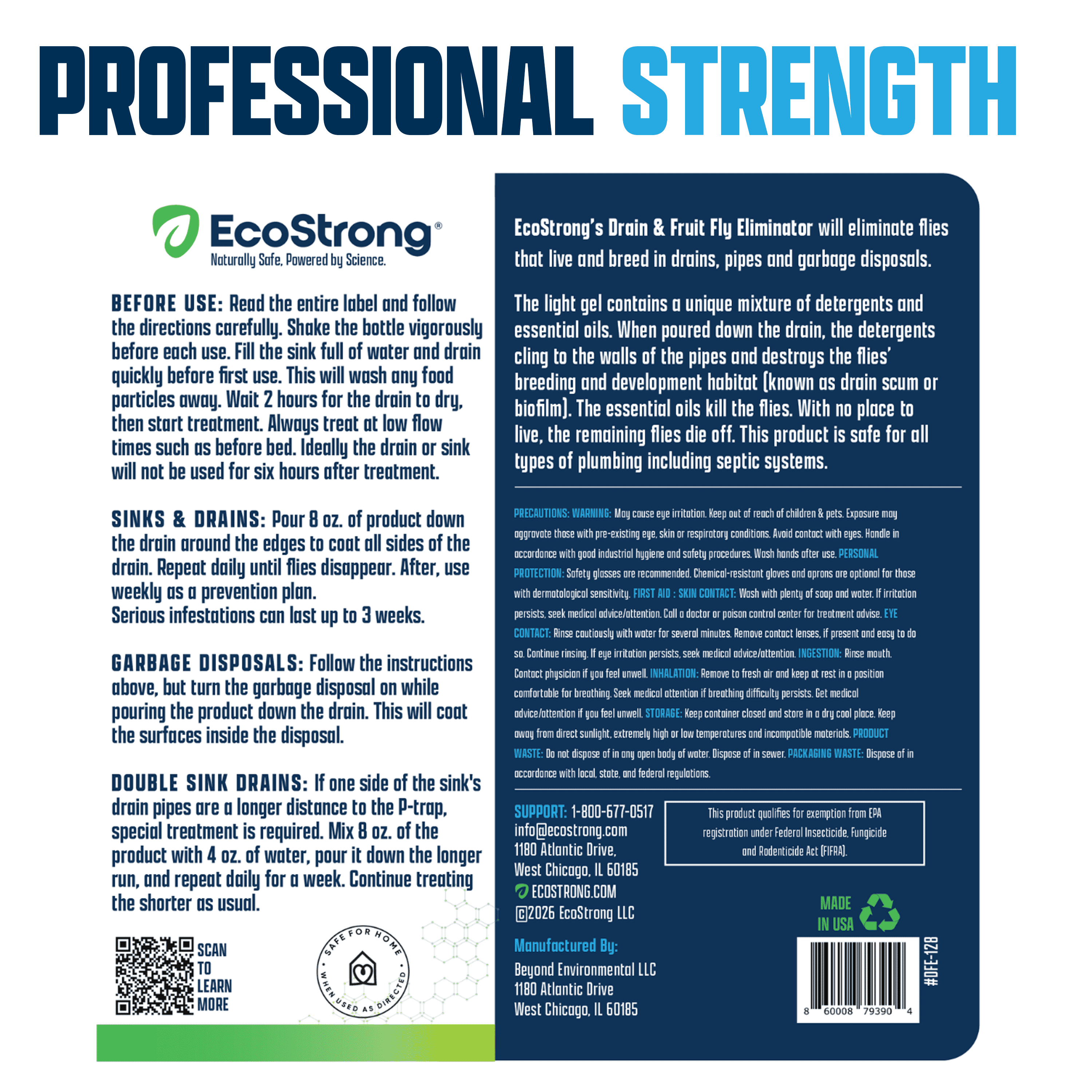 Eco Strong Fruit Fly Treatment and Drain Fly Eliminator Gel (128 fl oz) fdjyy - Image 4