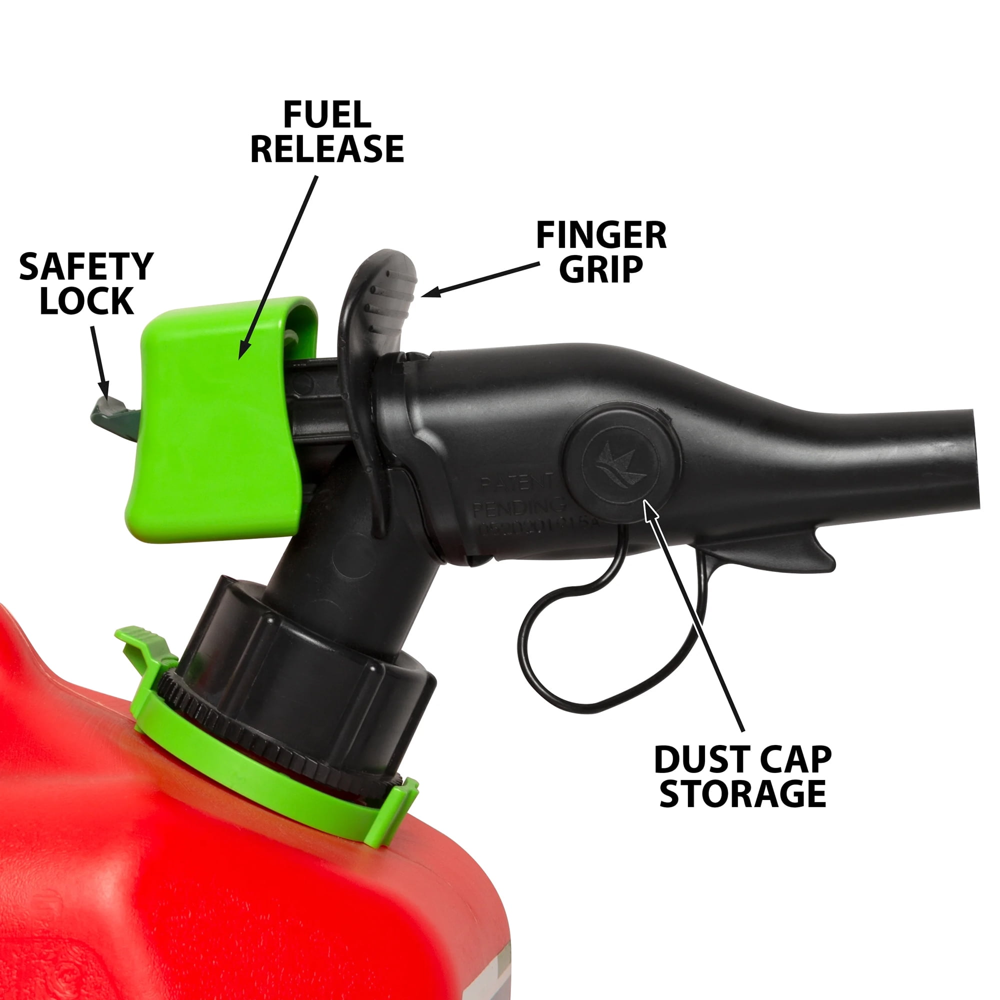 Scepter SmartControl Fuel Container with Easy-Flo Spout (Red, 1 Gallon) ak1fn